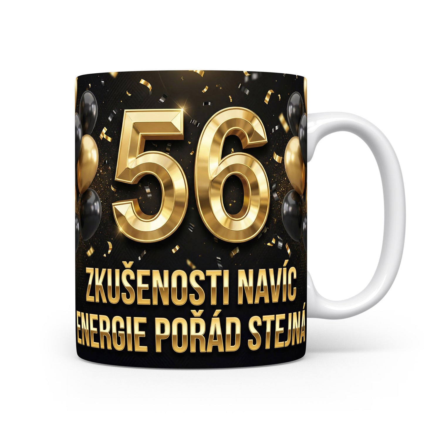 Narozeninový hrnek s věkem 56