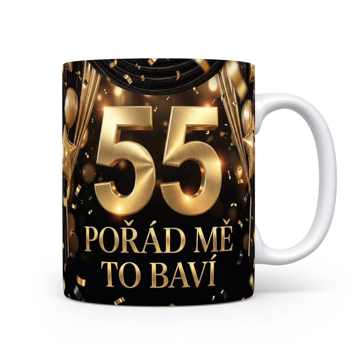 Narozeninový hrnek s číslem 55