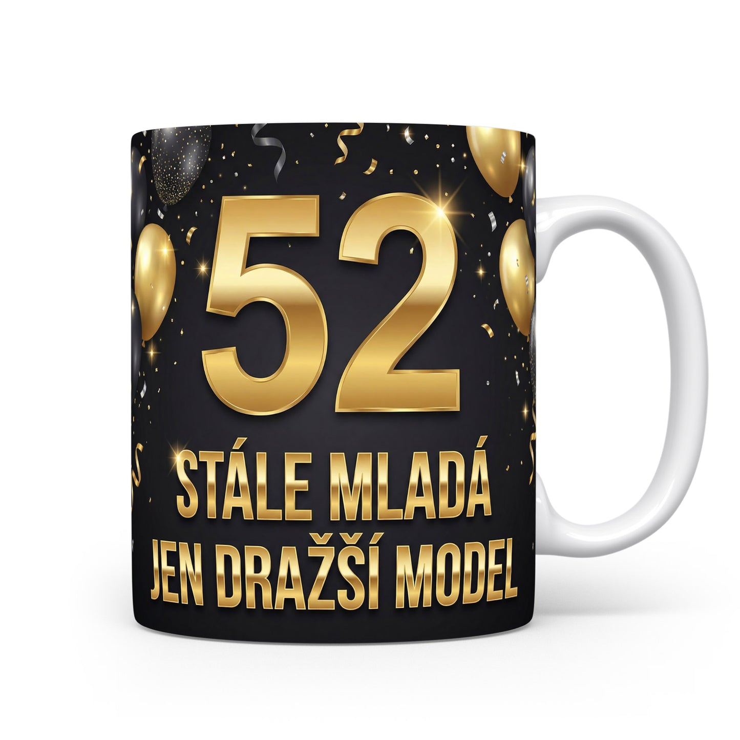 Narozeninový hrnek s věkem 52