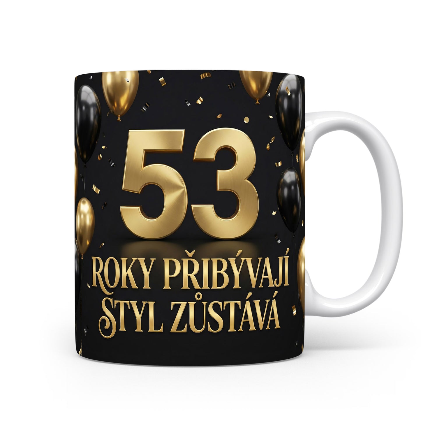 Narozeninový hrnek s číslem 53