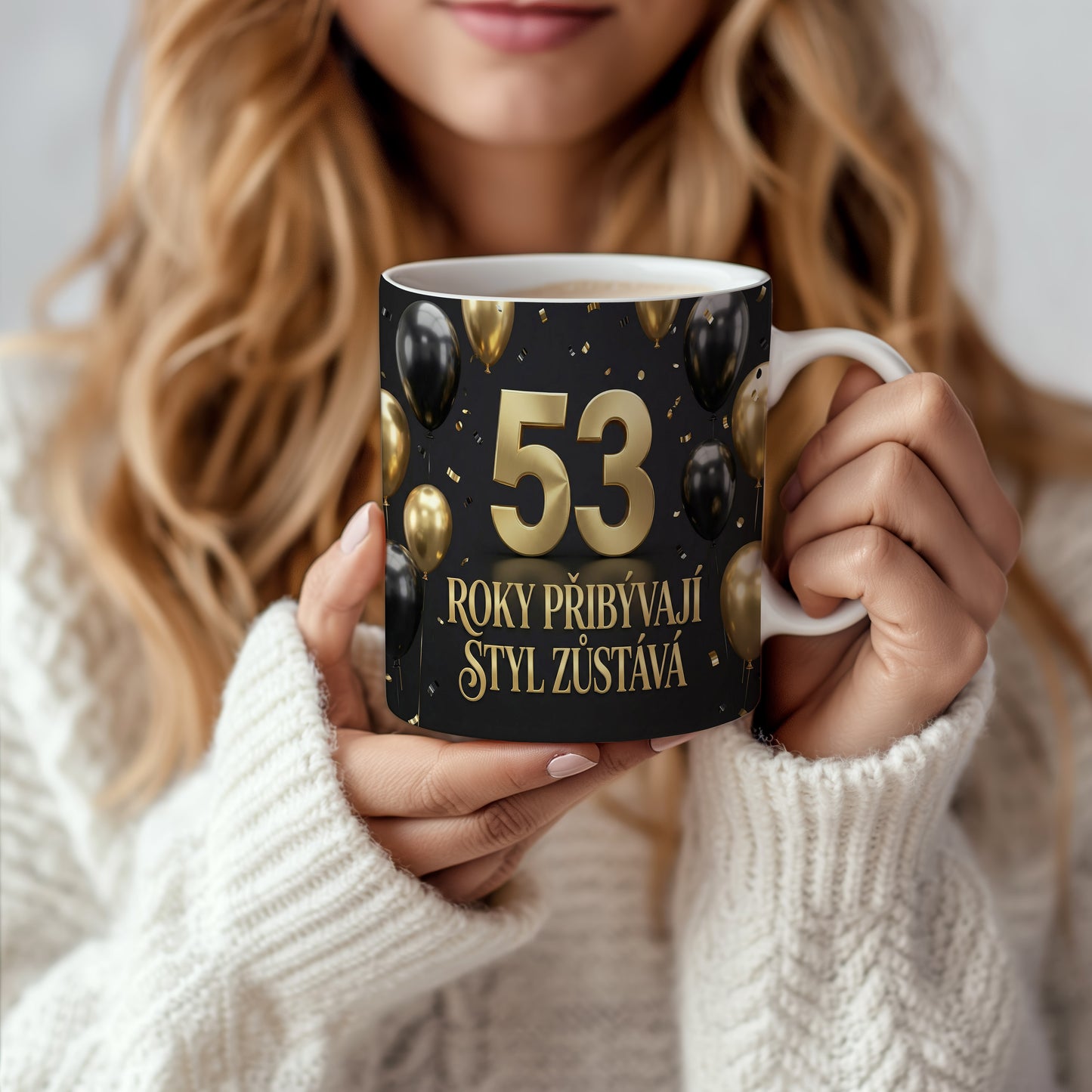 Narozeninový hrnek 53 let – ROKY PŘIBÝVAJÍ, STYL ZŮSTÁVÁ