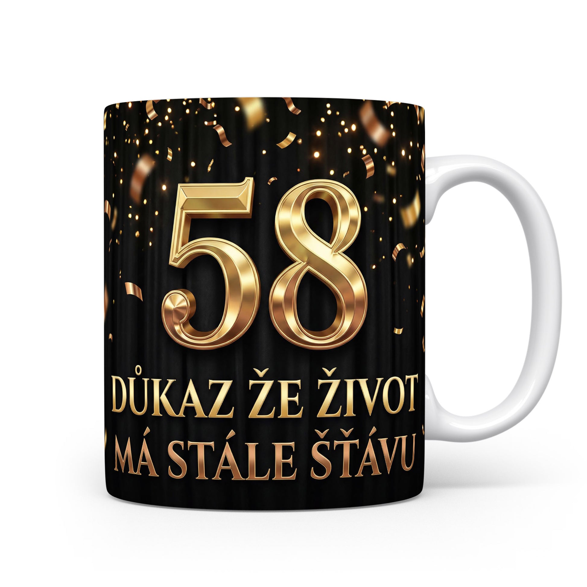 Narozeninový hrnek s číslem 58