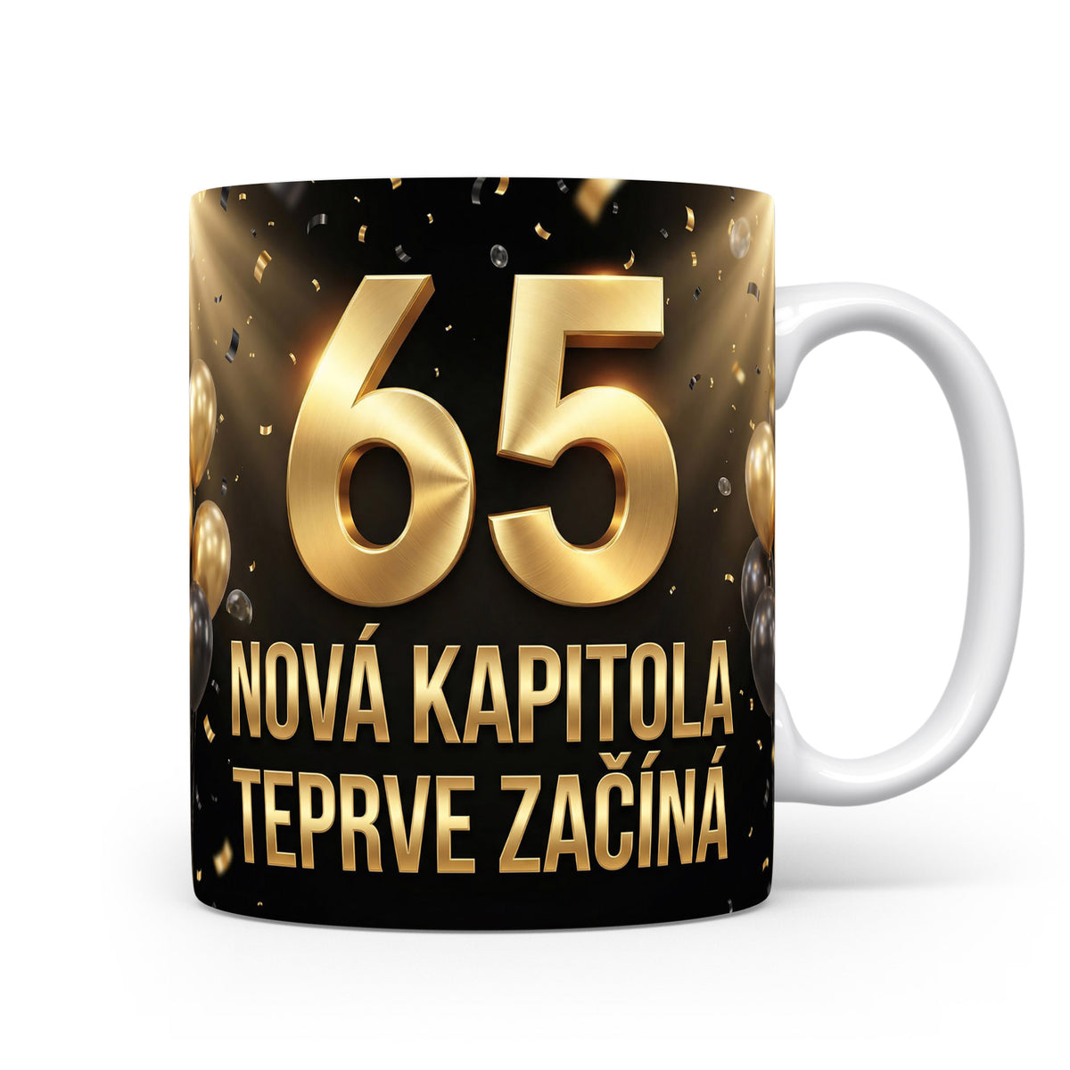 Narozeninový hrnek s číslem 65