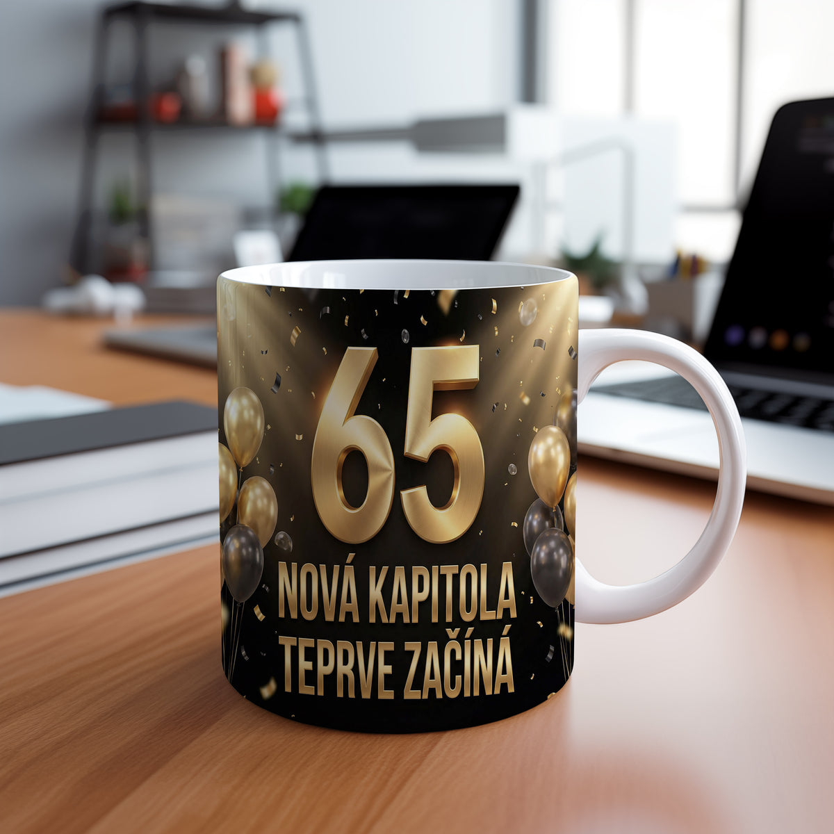 Narozeninový hrnek 65 let – NOVÁ KAPITOLA TEPRVE ZAČÍNÁ