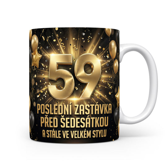 Narozeninový hrnek s číslem 59