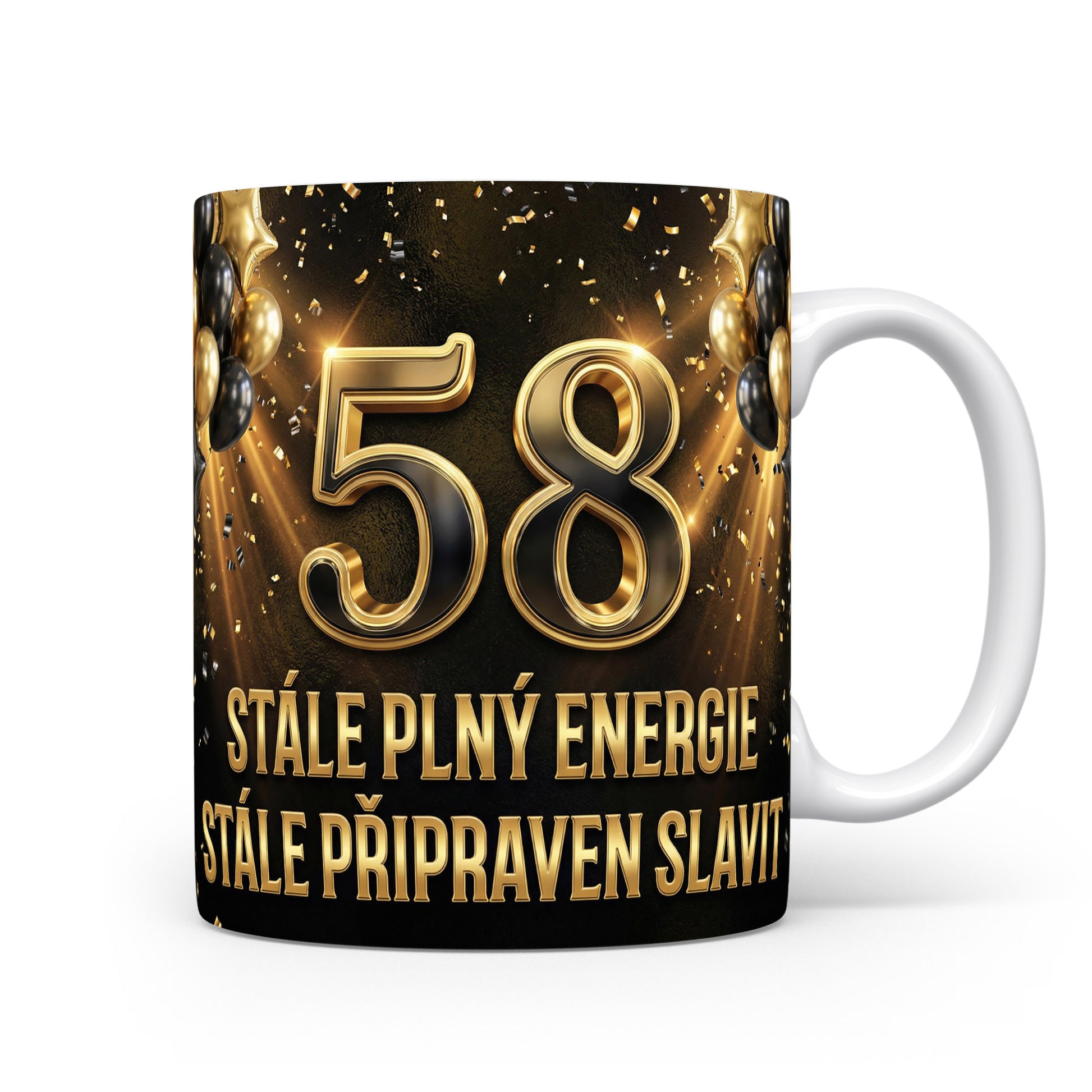 Narozeninový hrnek s číslem 58
