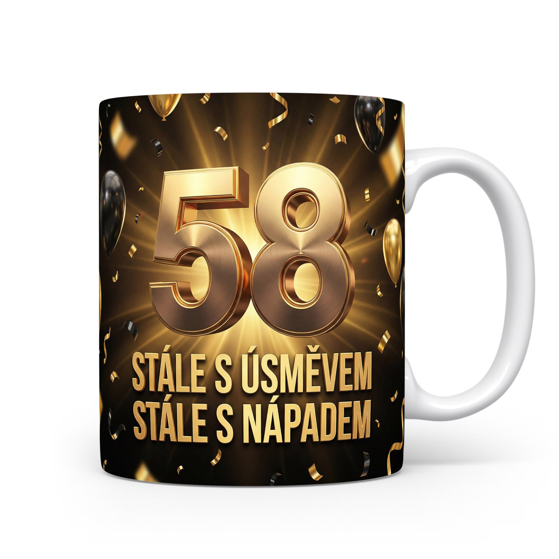 Narozeninový hrnek s číslem 58