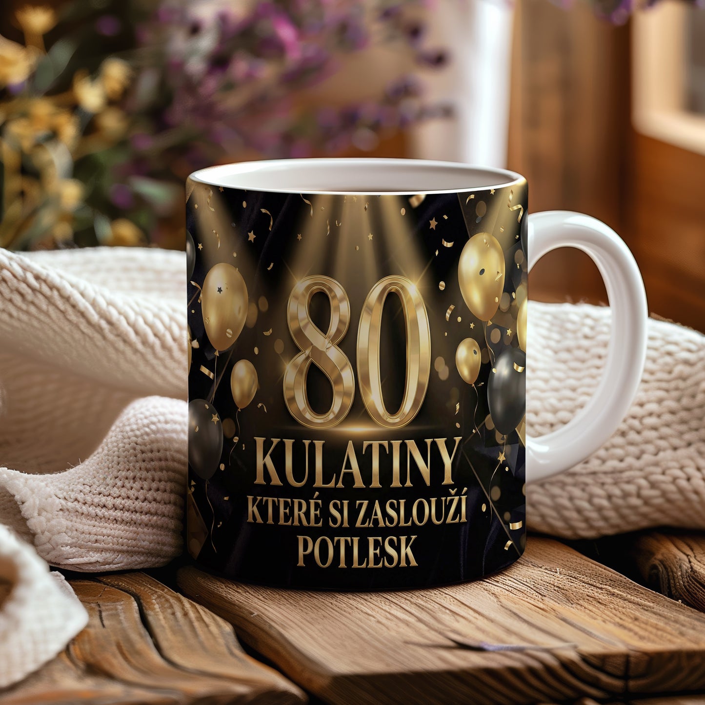 Narozeninový hrnek 80 let – KULATINY KTERÉ SI ZASLOUŽÍ POTLESK