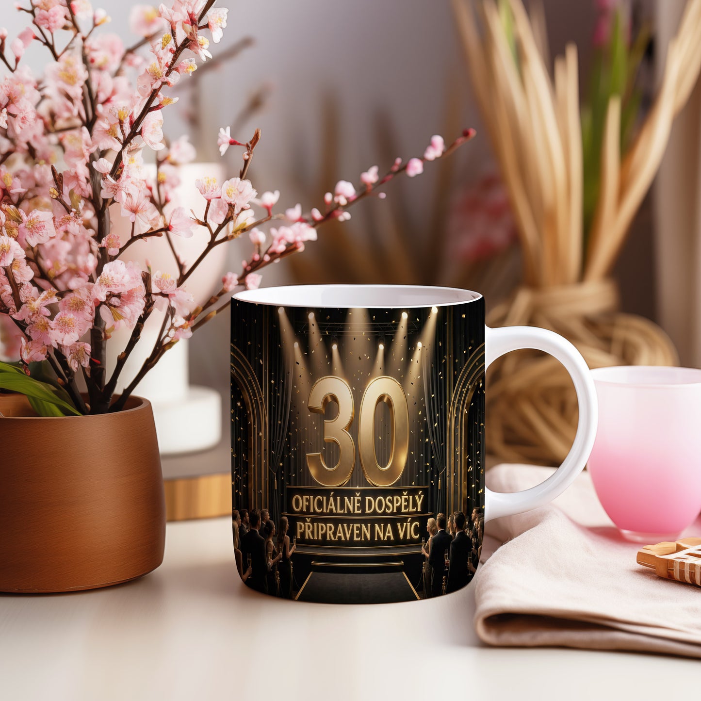 Narozeninový hrnek 30 let – OFICIÁLNĚ DOSPĚLÝ PŘIPRAVEN NA VÍC