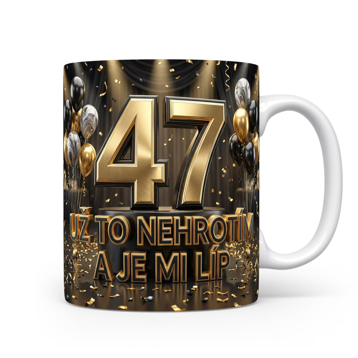 Narozeninový hrnek s číslem 47