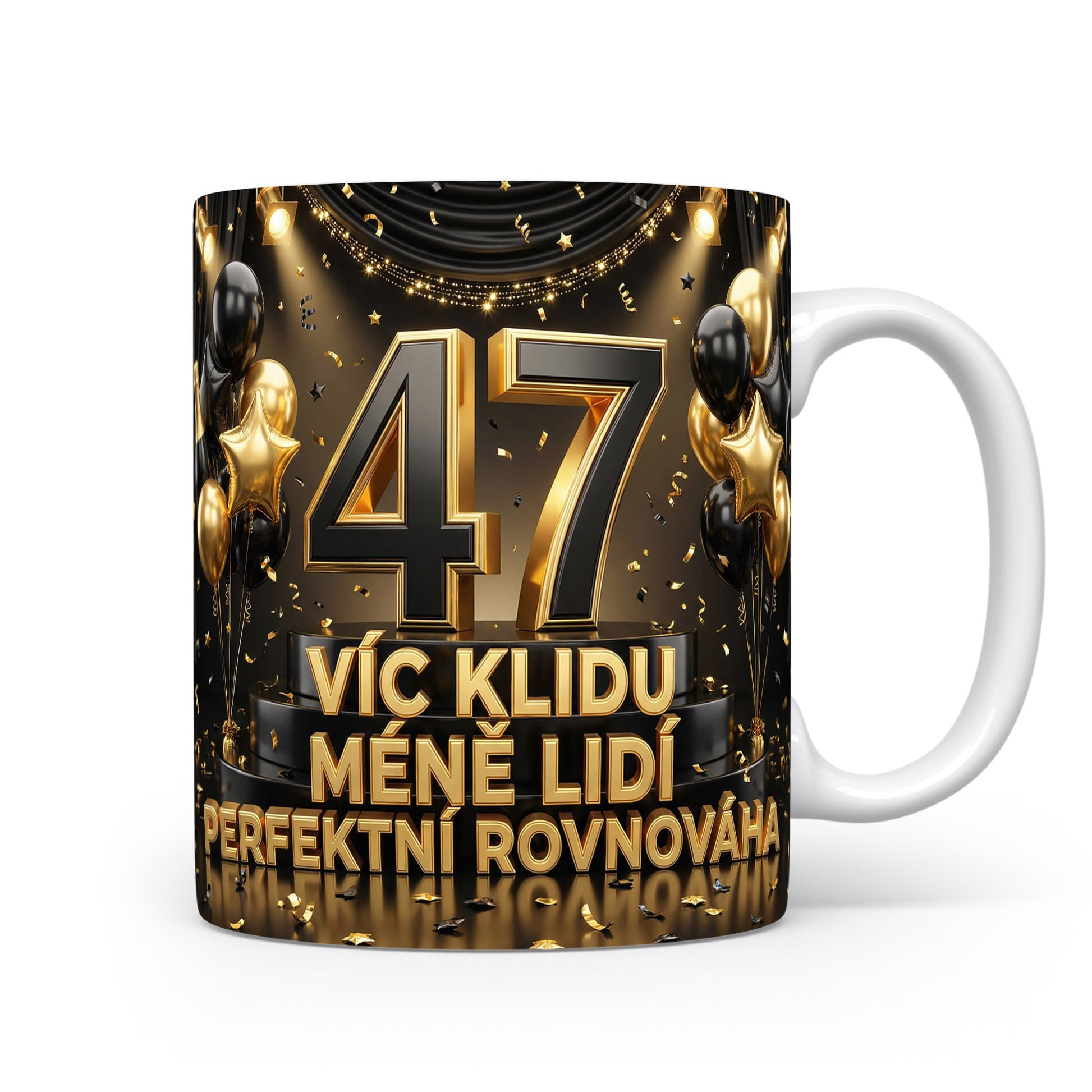 Narozeninový hrnek s číslem 47