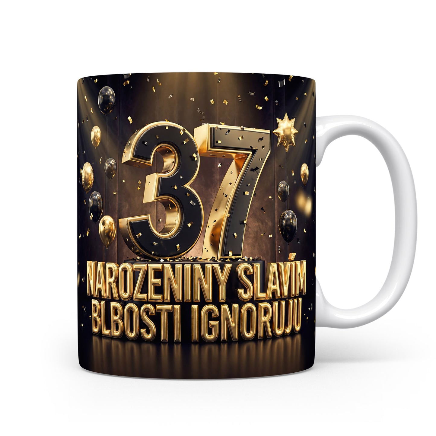 Narozeninový hrnek s číslem 37