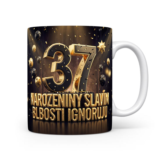 Narozeninový hrnek s číslem 37