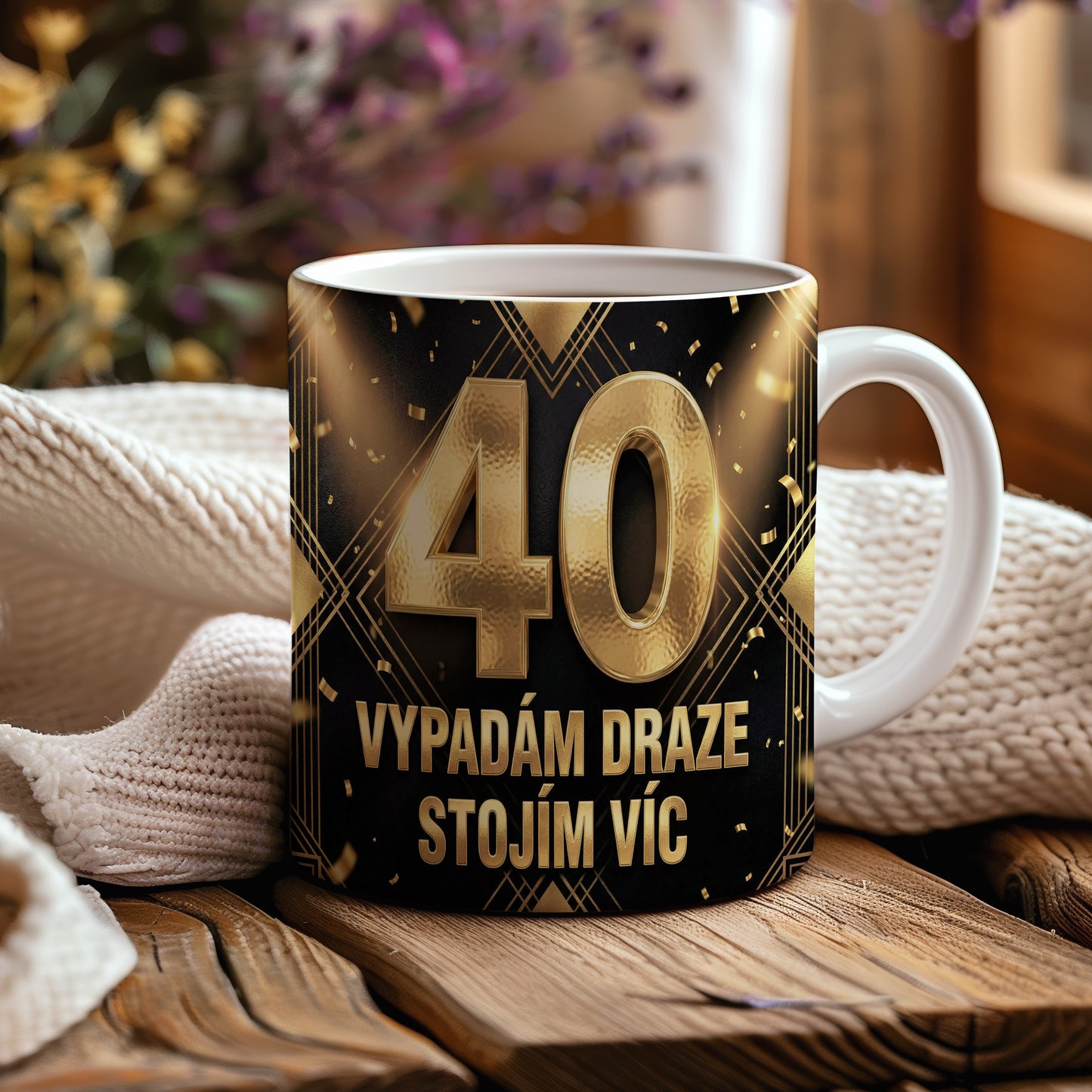 Narozeninový hrnek 40 let – VYPADÁM DRAZE STOJÍM VÍC