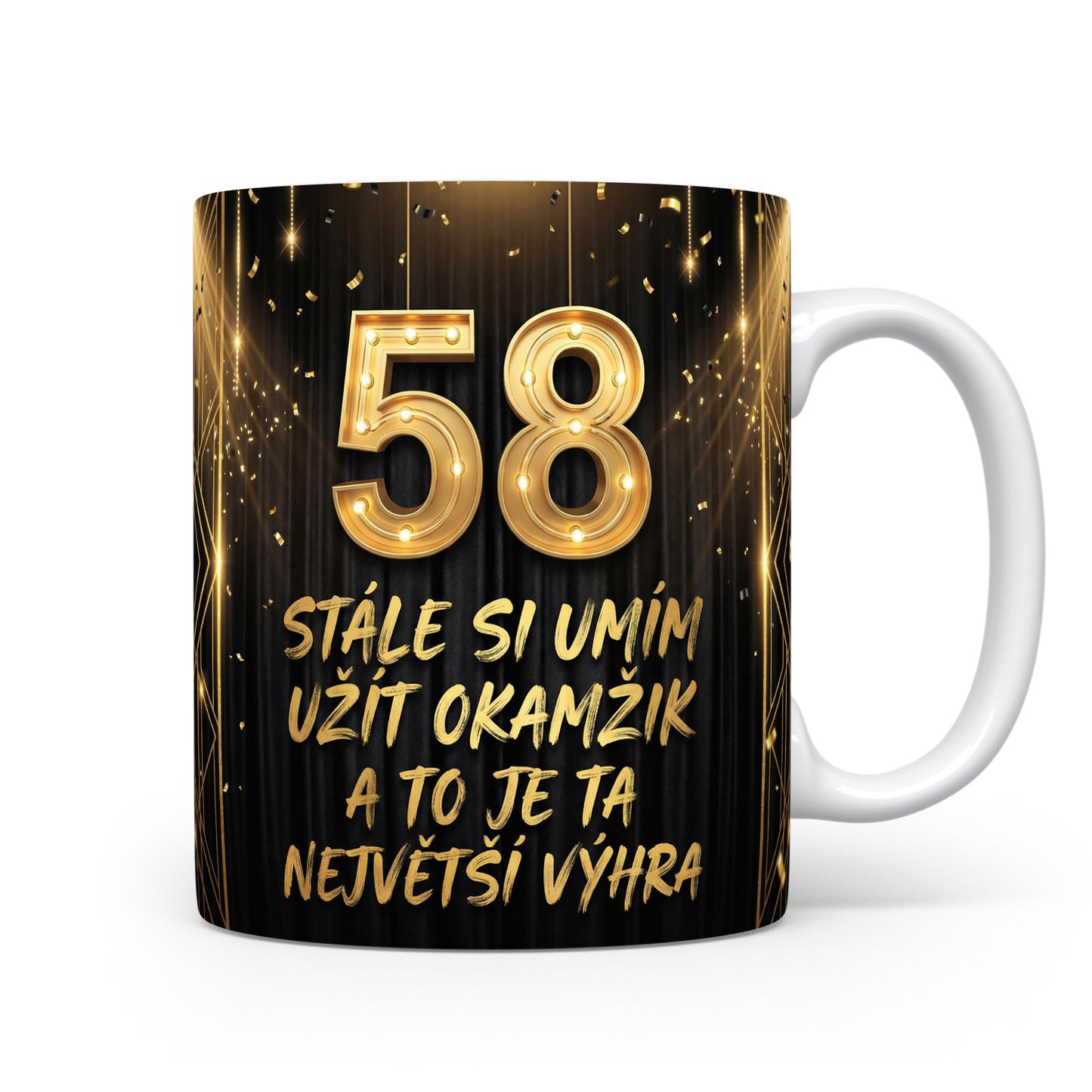 Narozeninový hrnek s věkem 58