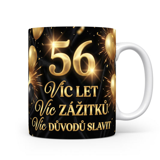 Narozeninový hrnek s číslem 56