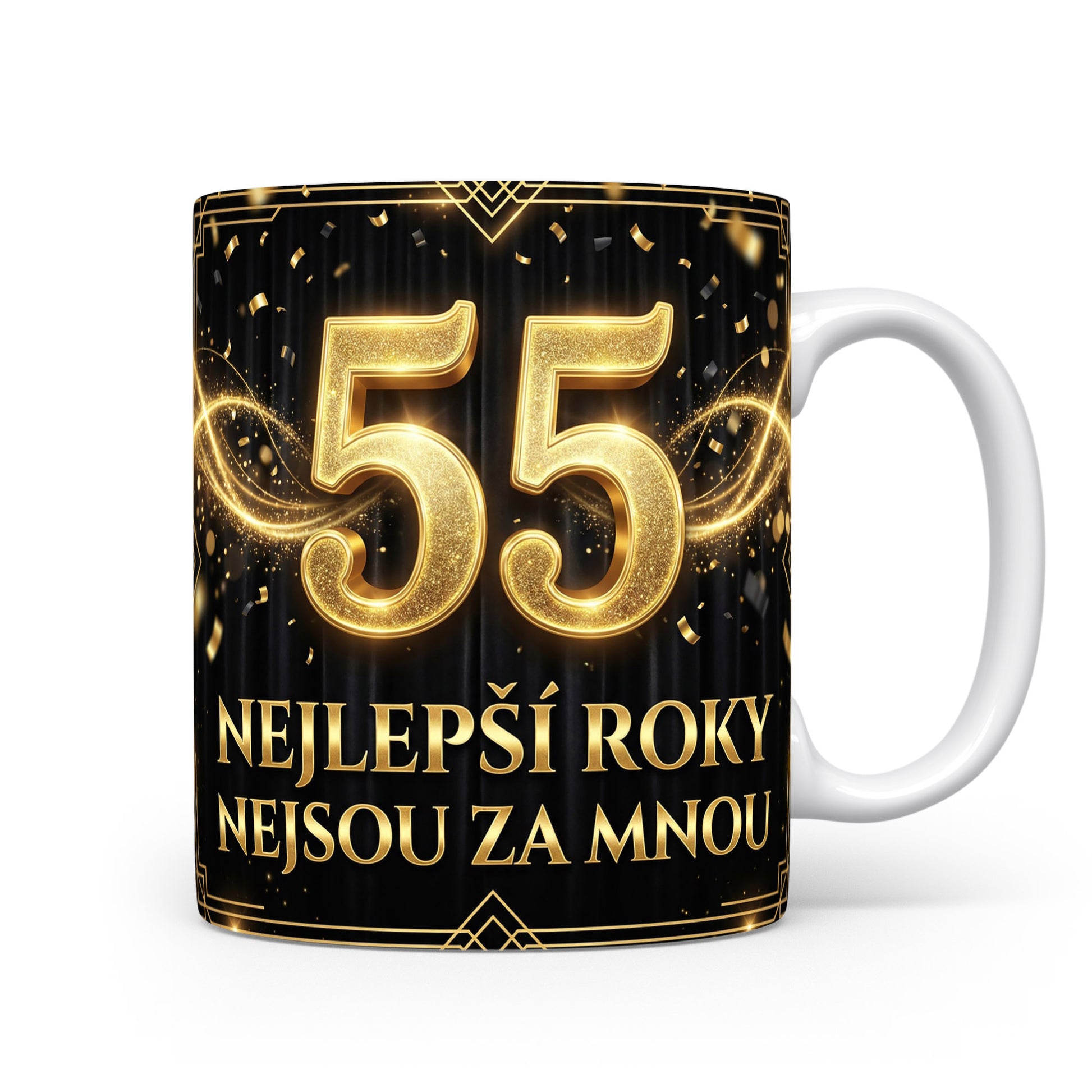 Narozeninový hrnek s číslem 55