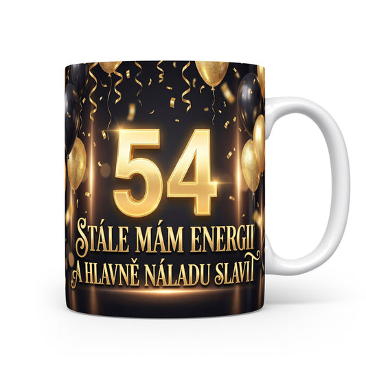 Narozeninový hrnek s číslem 54