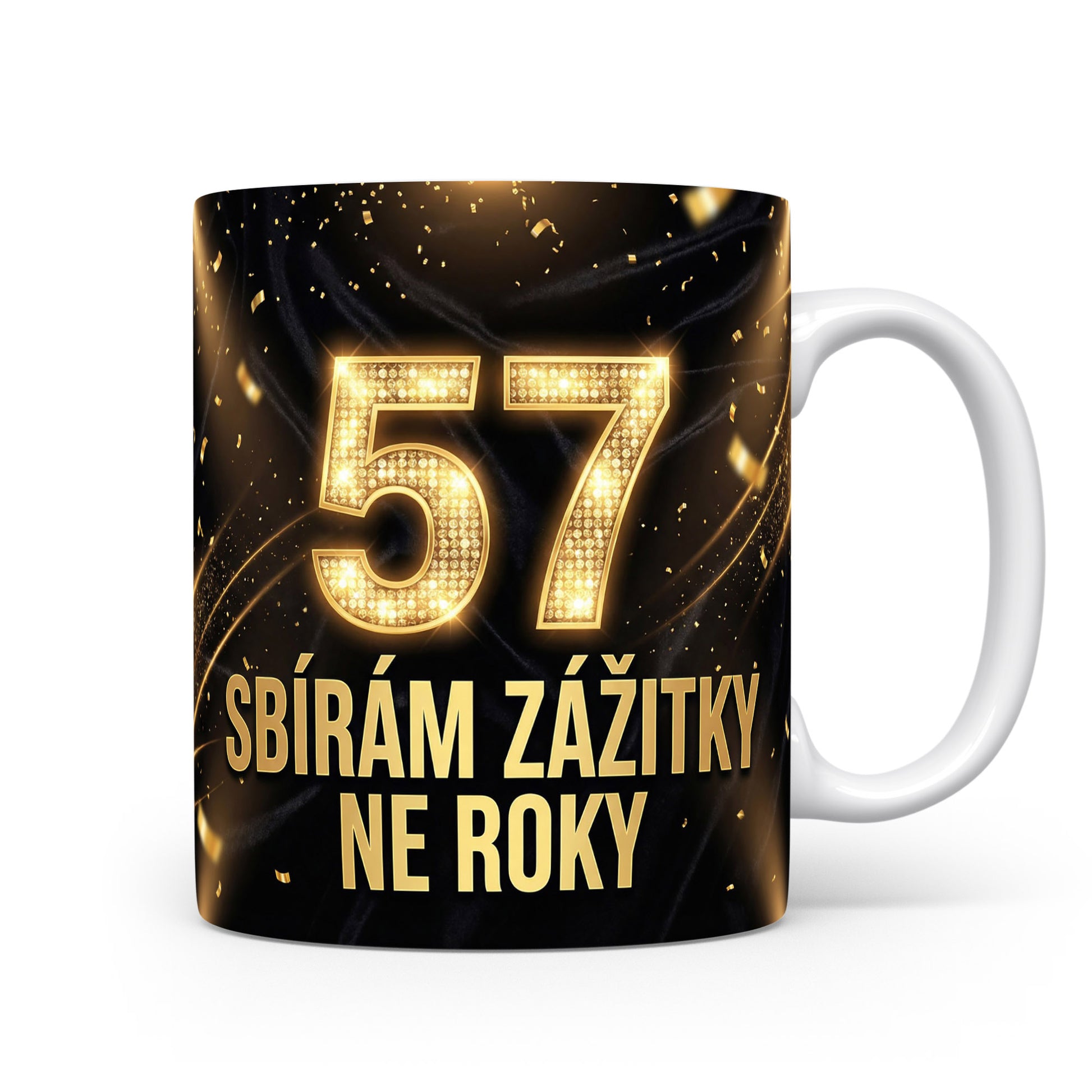 Narozeninový hrnek s věkem 57