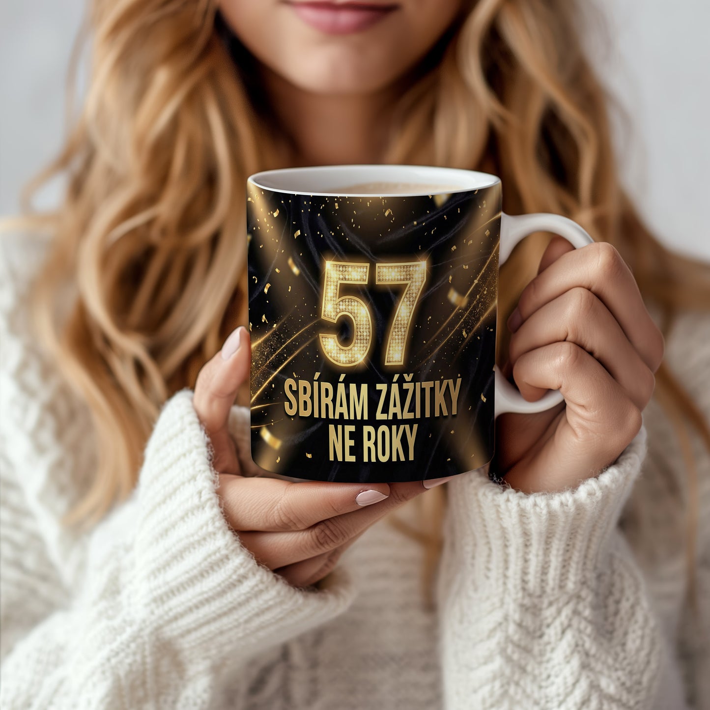 Narozeninový hrnek 57 let – SBÍRÁM ZÁŽITKY NE ROKY