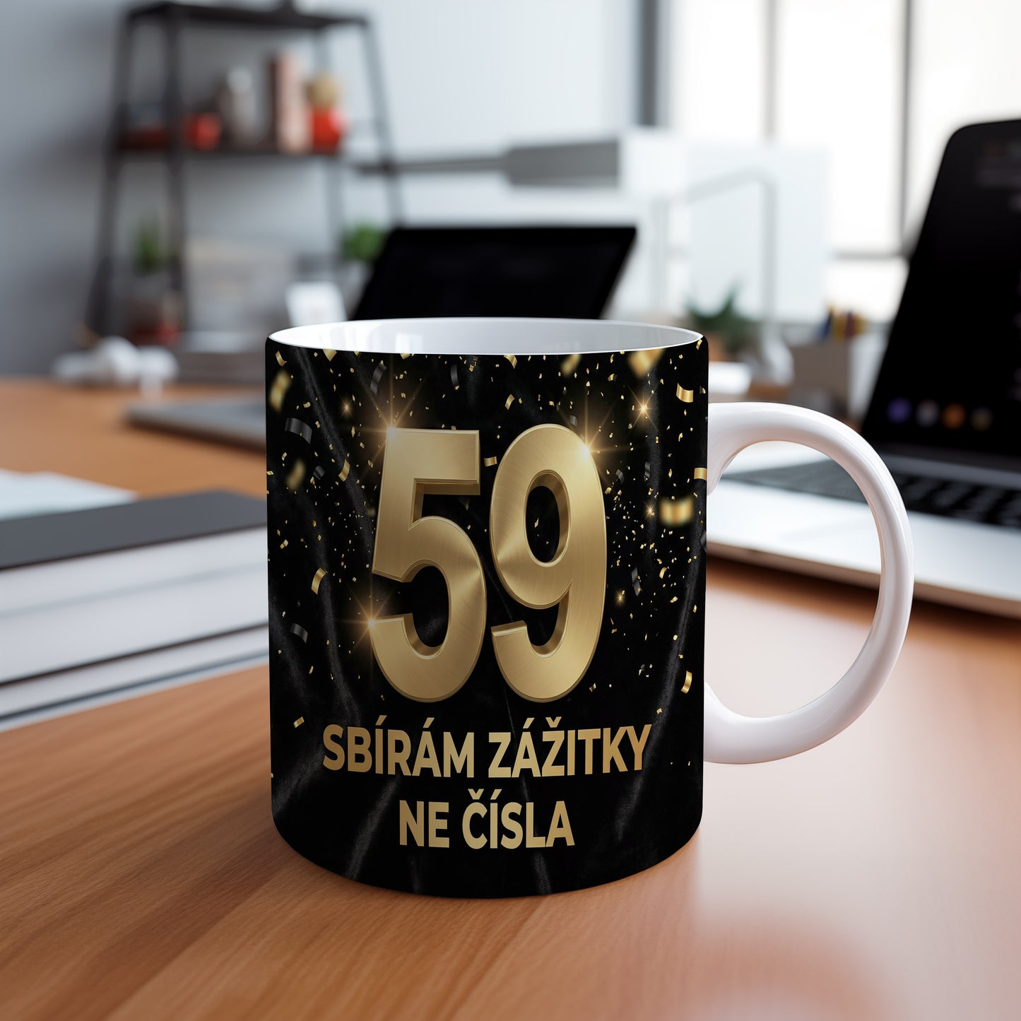 Narozeninový hrnek 59 let – SBÍRÁM ZÁŽITKY NE ČÍSLA