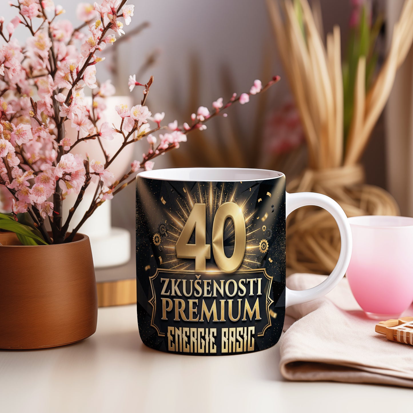 Narozeninový hrnek 40 let – ZKUŠENOSTI PREMIUM ENERGIE BASIC