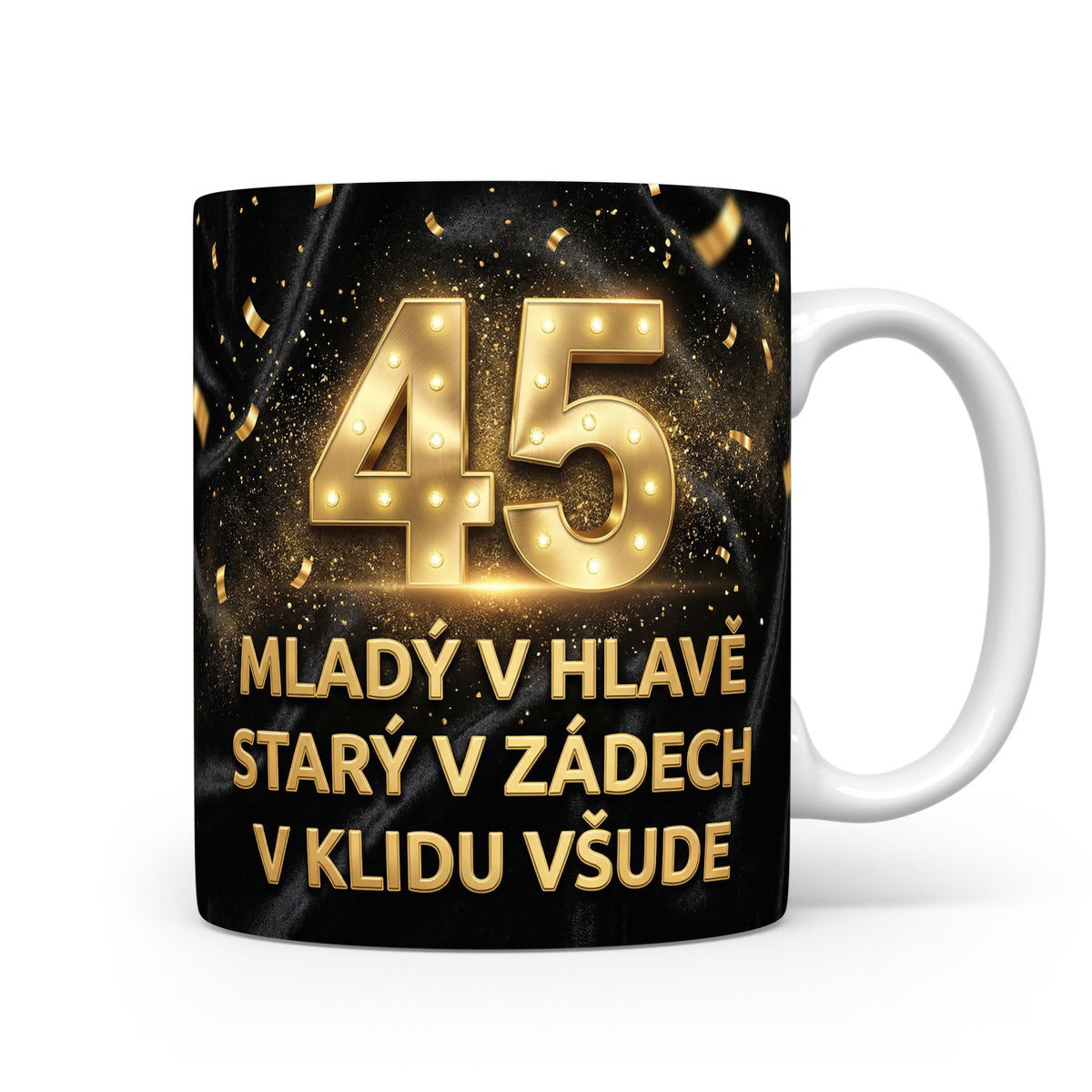 Narozeninový hrnek s číslem 45