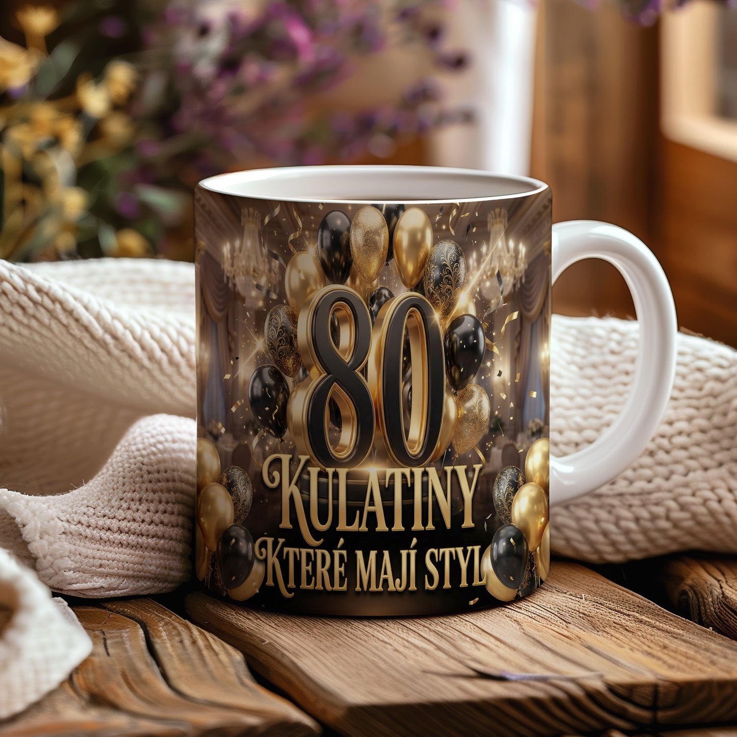 Narozeninový hrnek 80 let – KULATINY, KTERÉ MAJÍ STYL