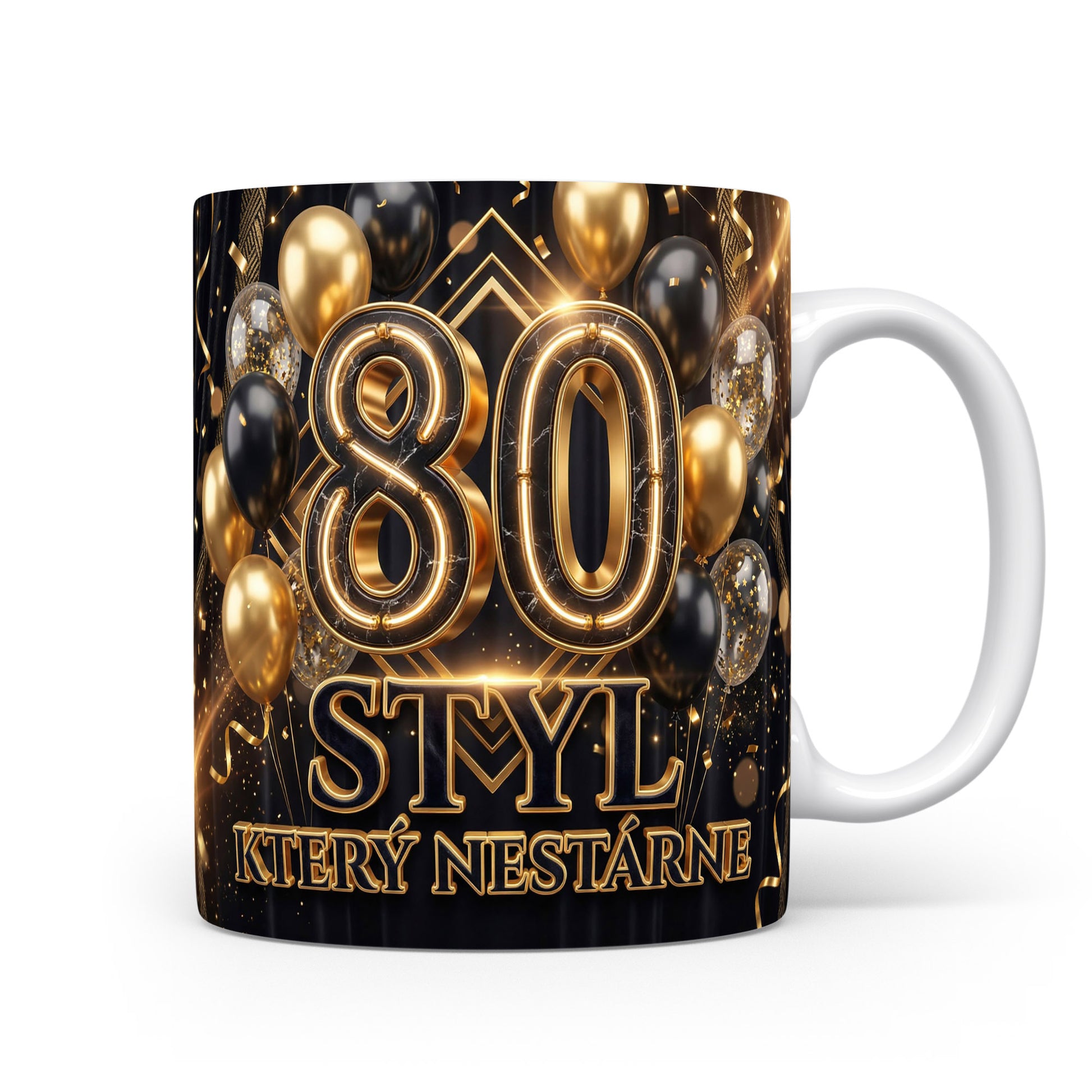 Hrnček s nápisem k 80. narozeninám