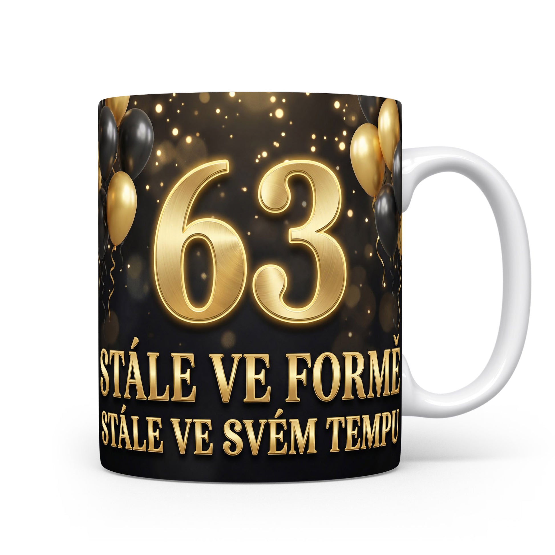 Narozeninový hrnek s číslem 63