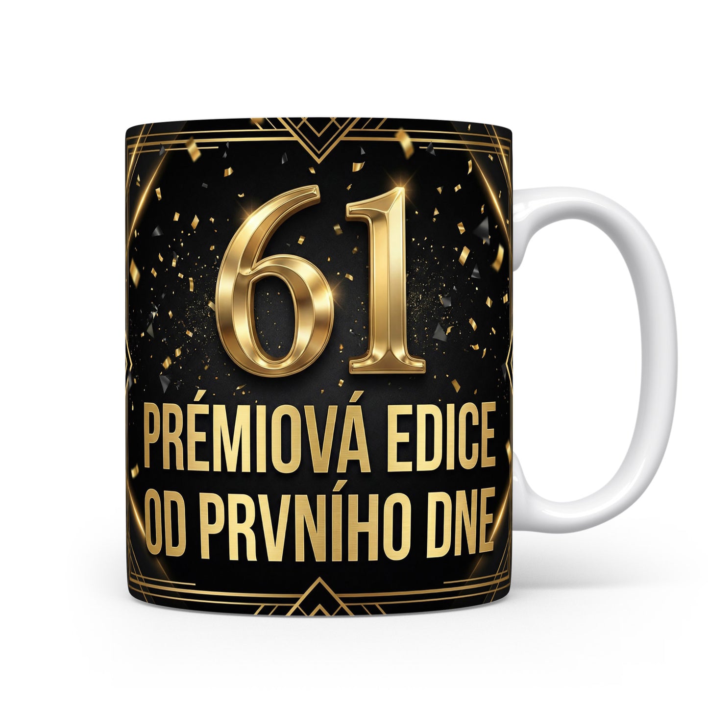 Narozeninový hrnek s číslem 61