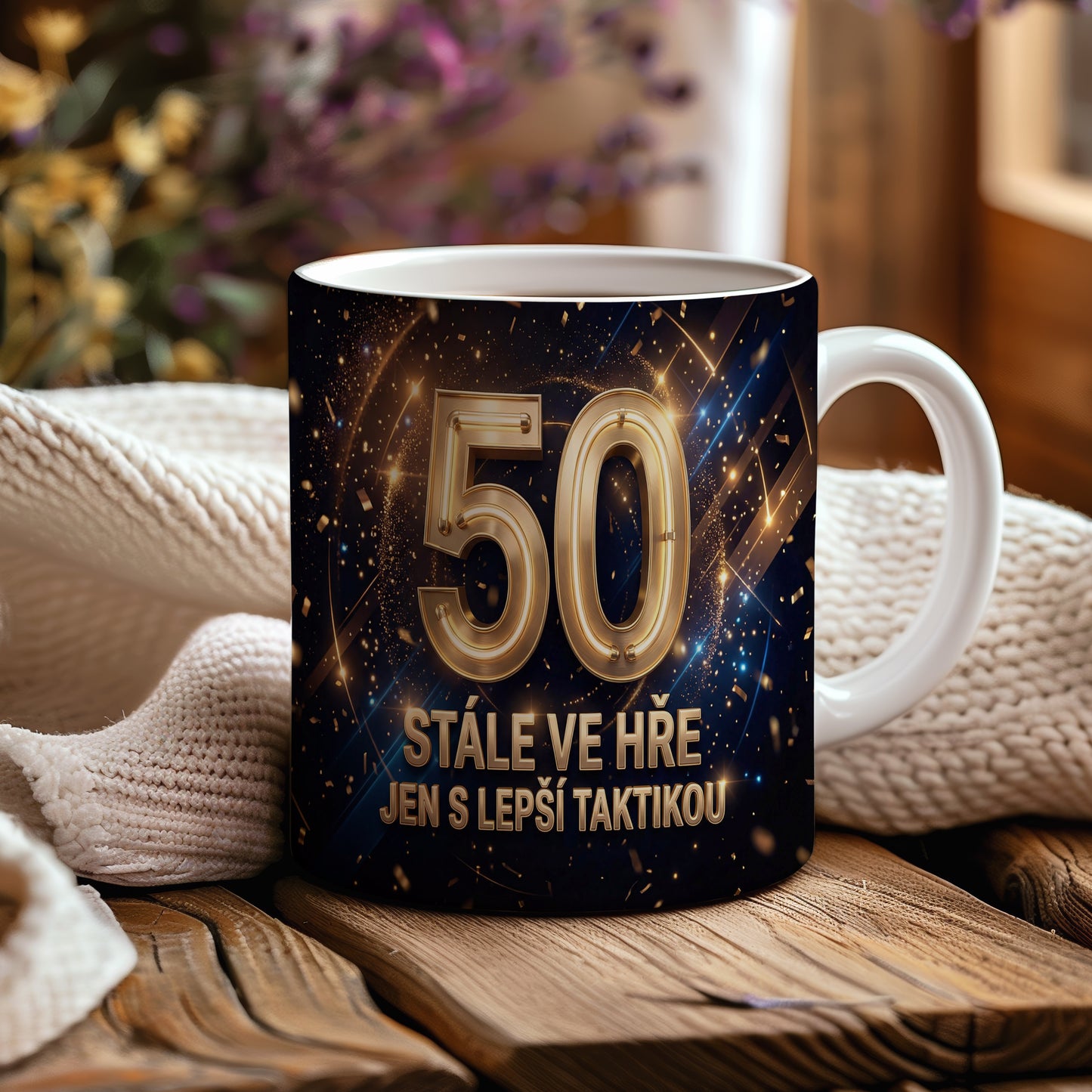 Narozeninový hrnek 50 let – STÁLE VE HŘE JEN S LEPŠÍ TAKTIKOU