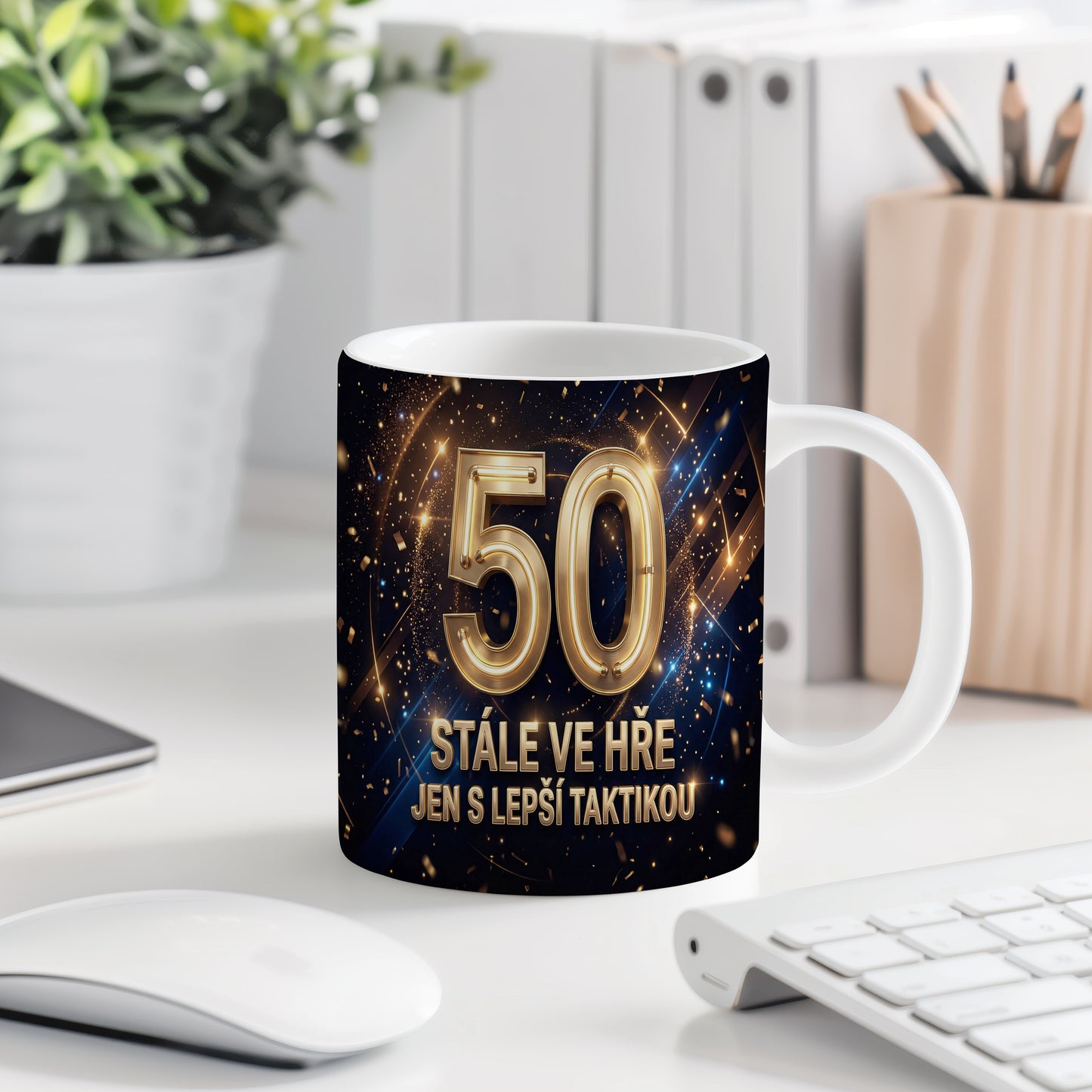 Narozeninový hrnek 50 let – STÁLE VE HŘE JEN S LEPŠÍ TAKTIKOU