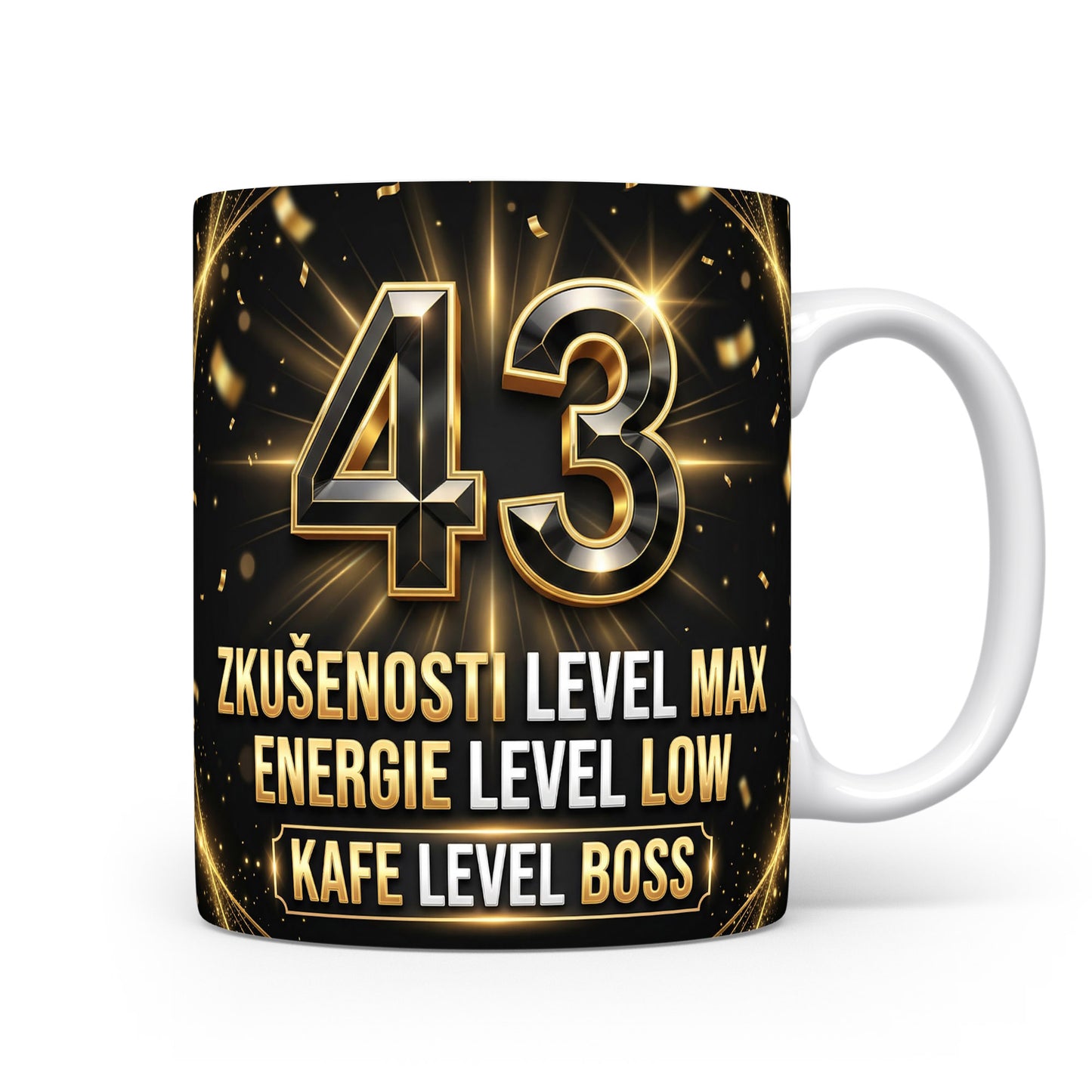 Narozeninový hrnek s číslem 43