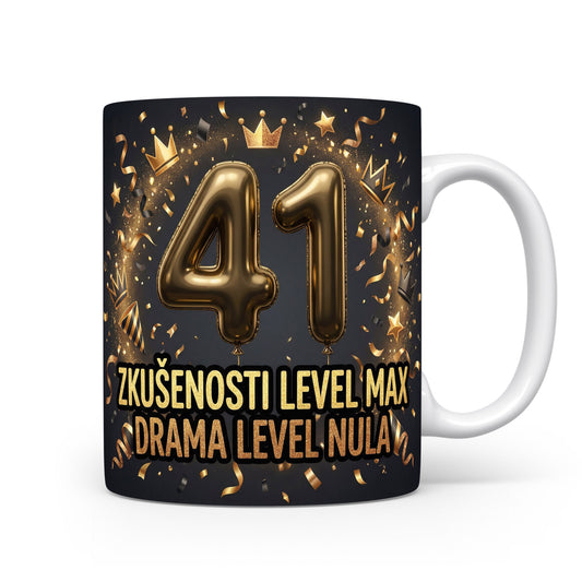 Narozeninový hrnek s číslem 41