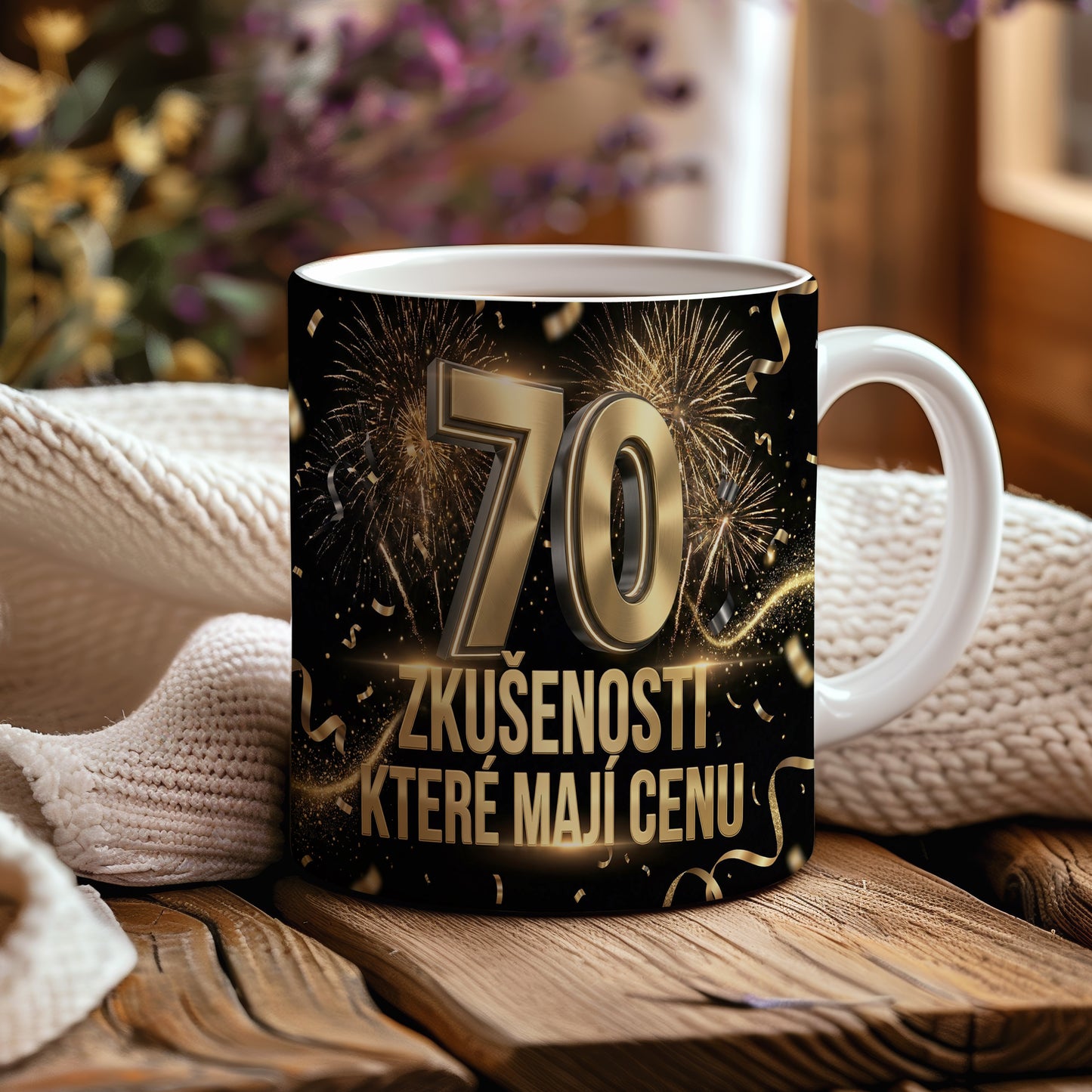 Narozeninový hrnek 70 let – ZKUŠENOSTI, KTERÉ MAJÍ CENU