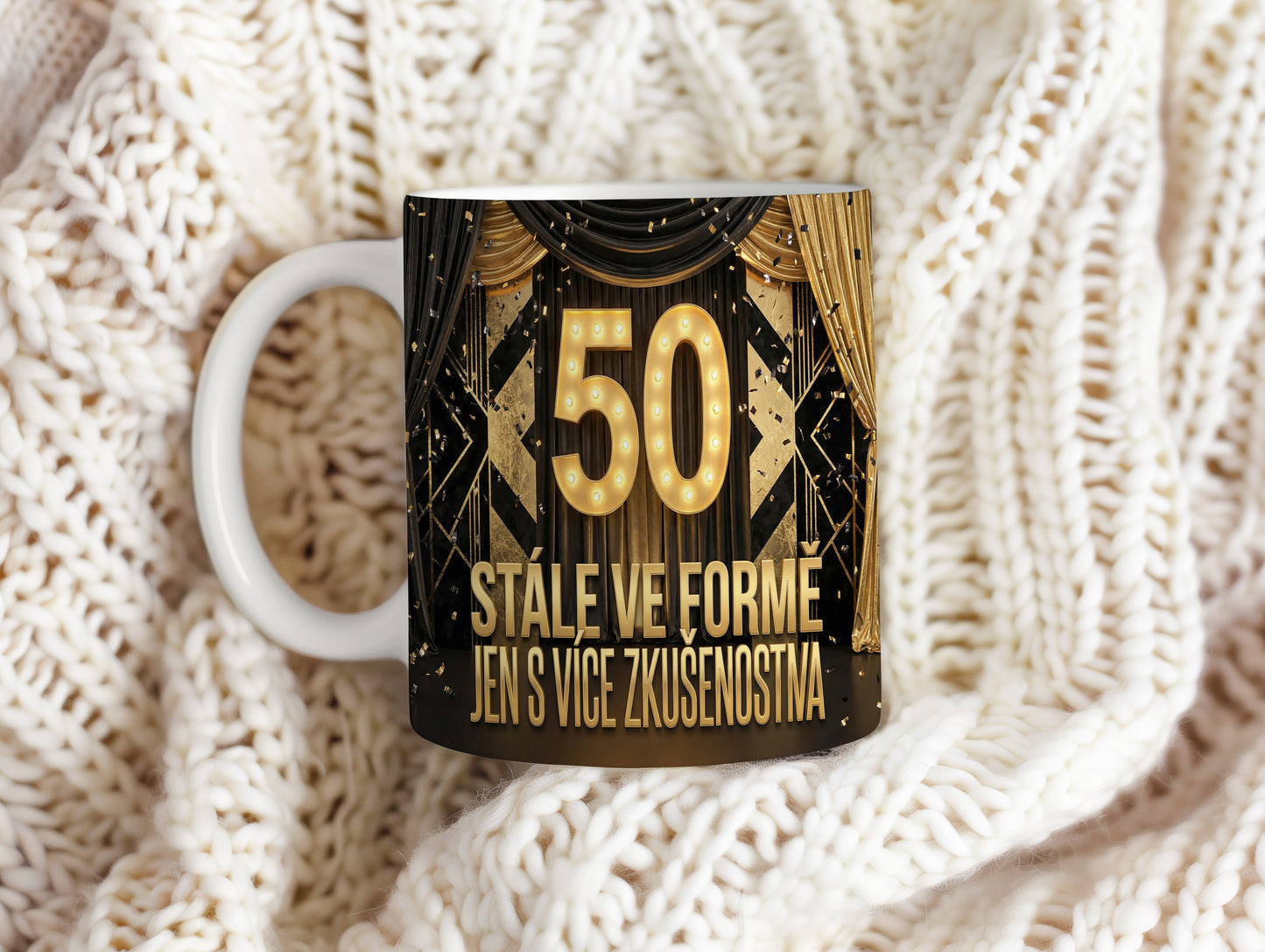 Narozeninový hrnek 50 let – STÁLE VE FORMĚ JEN S VÍCE ZKUŠENOSTMI