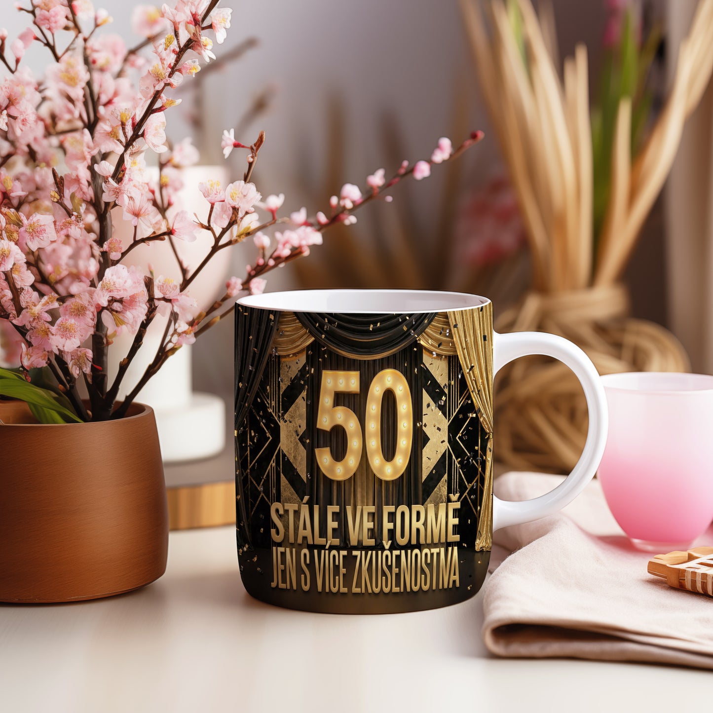 Narozeninový hrnek 50 let – STÁLE VE FORMĚ JEN S VÍCE ZKUŠENOSTMI