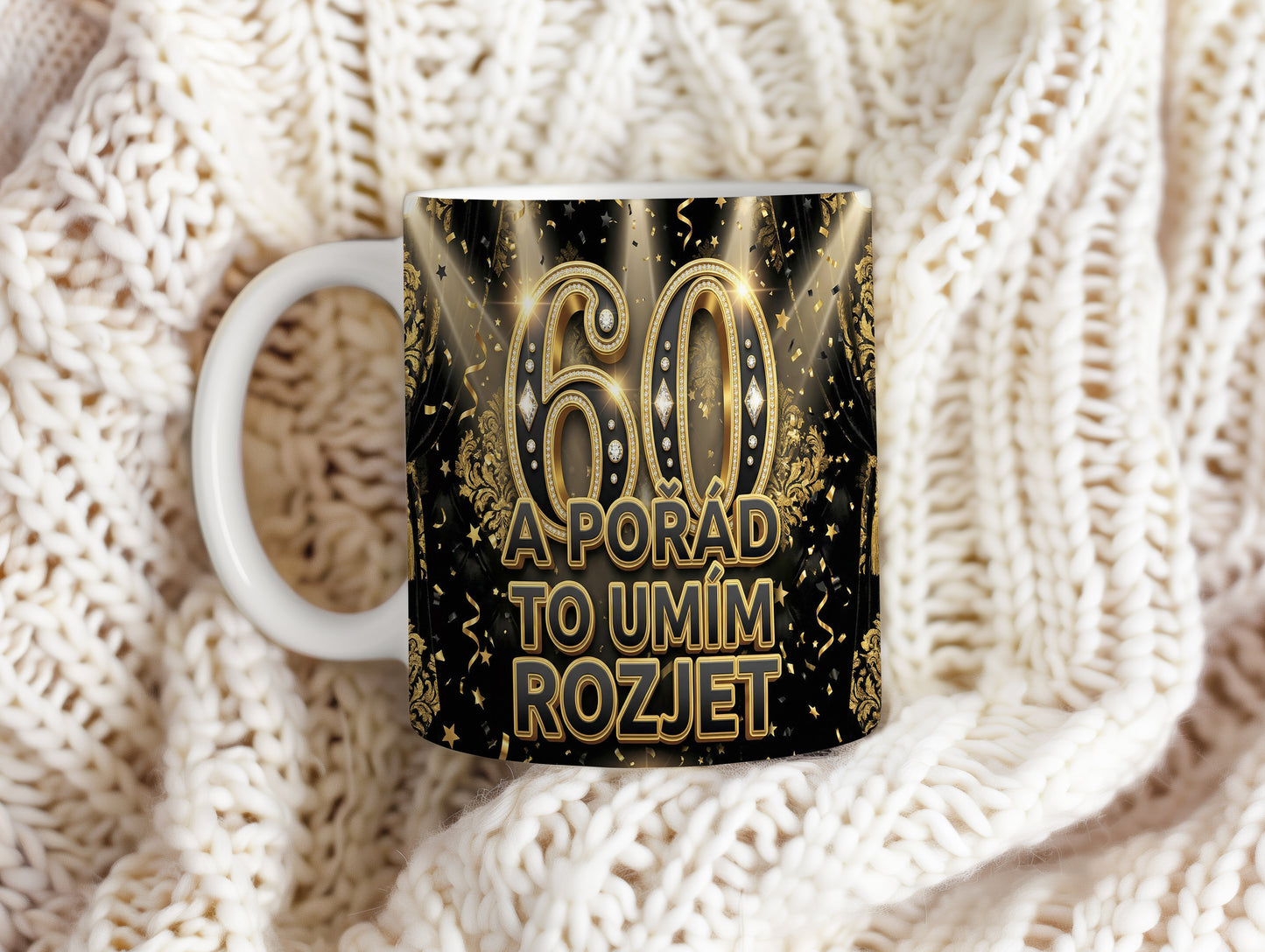Narozeninový hrnek 60 let – A POŘÁD TO UMÍM ROZJET