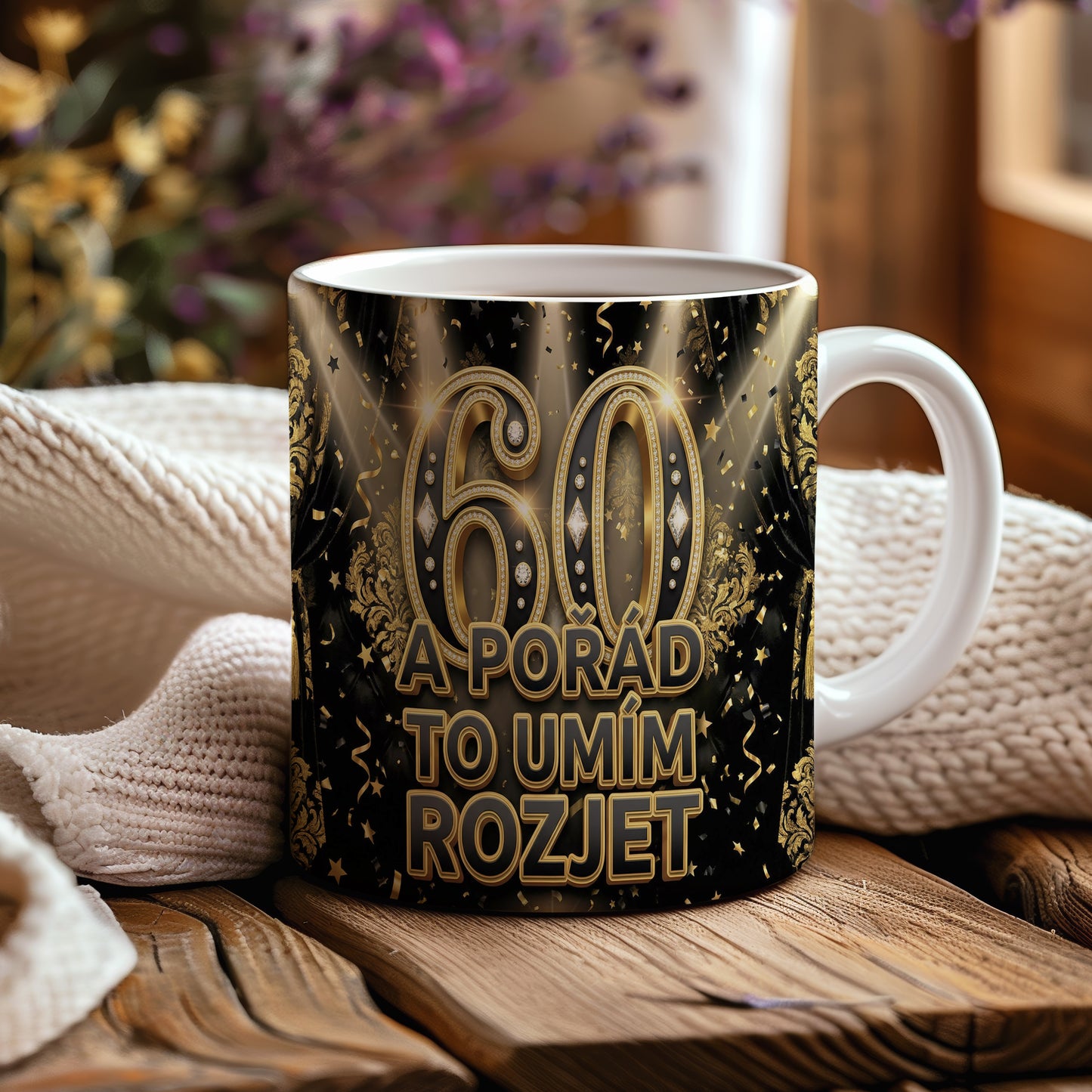Narozeninový hrnek 60 let – A POŘÁD TO UMÍM ROZJET