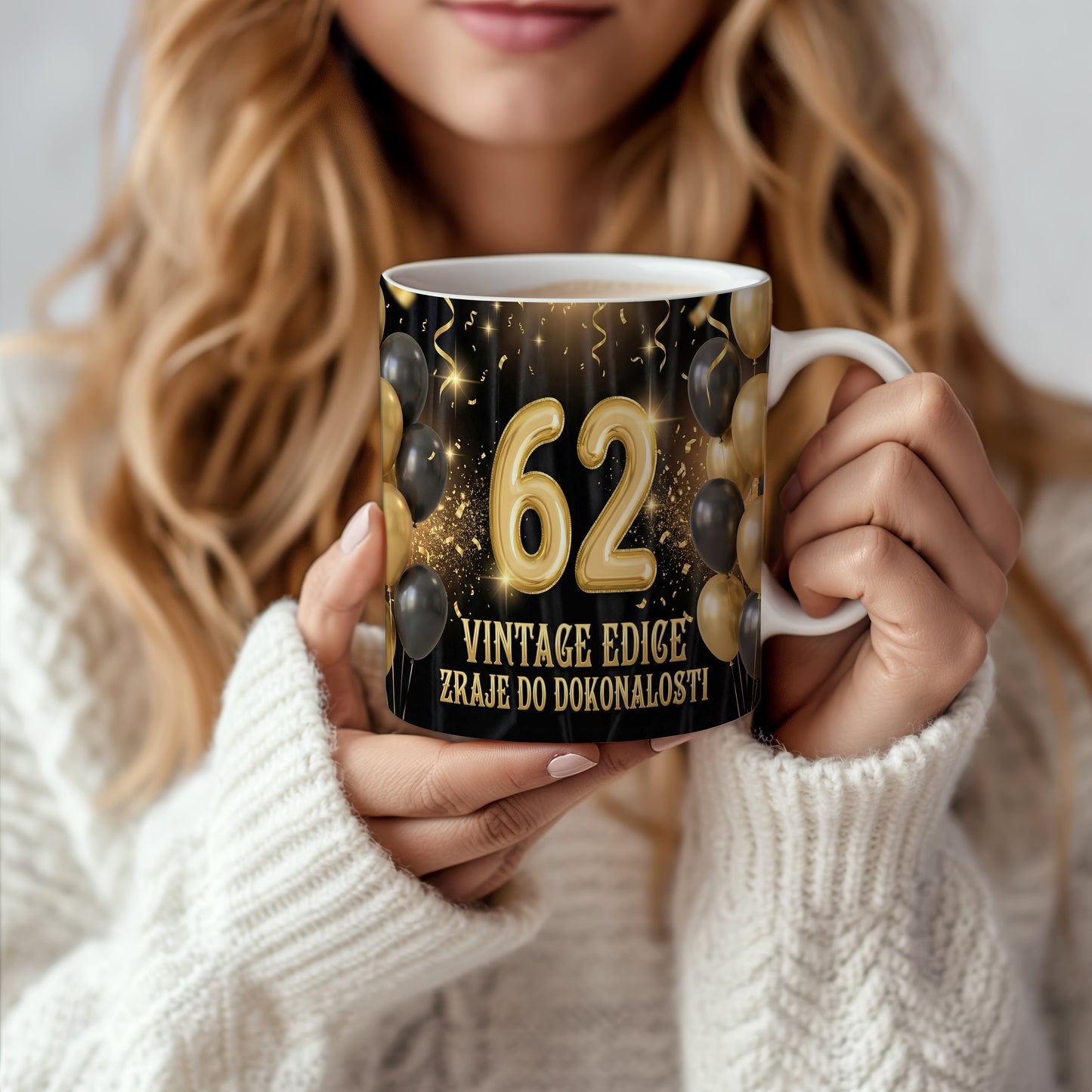 Narozeninový hrnek 62 let – VINTAGE EDICE ZRAJE DO DOKONALOSTI