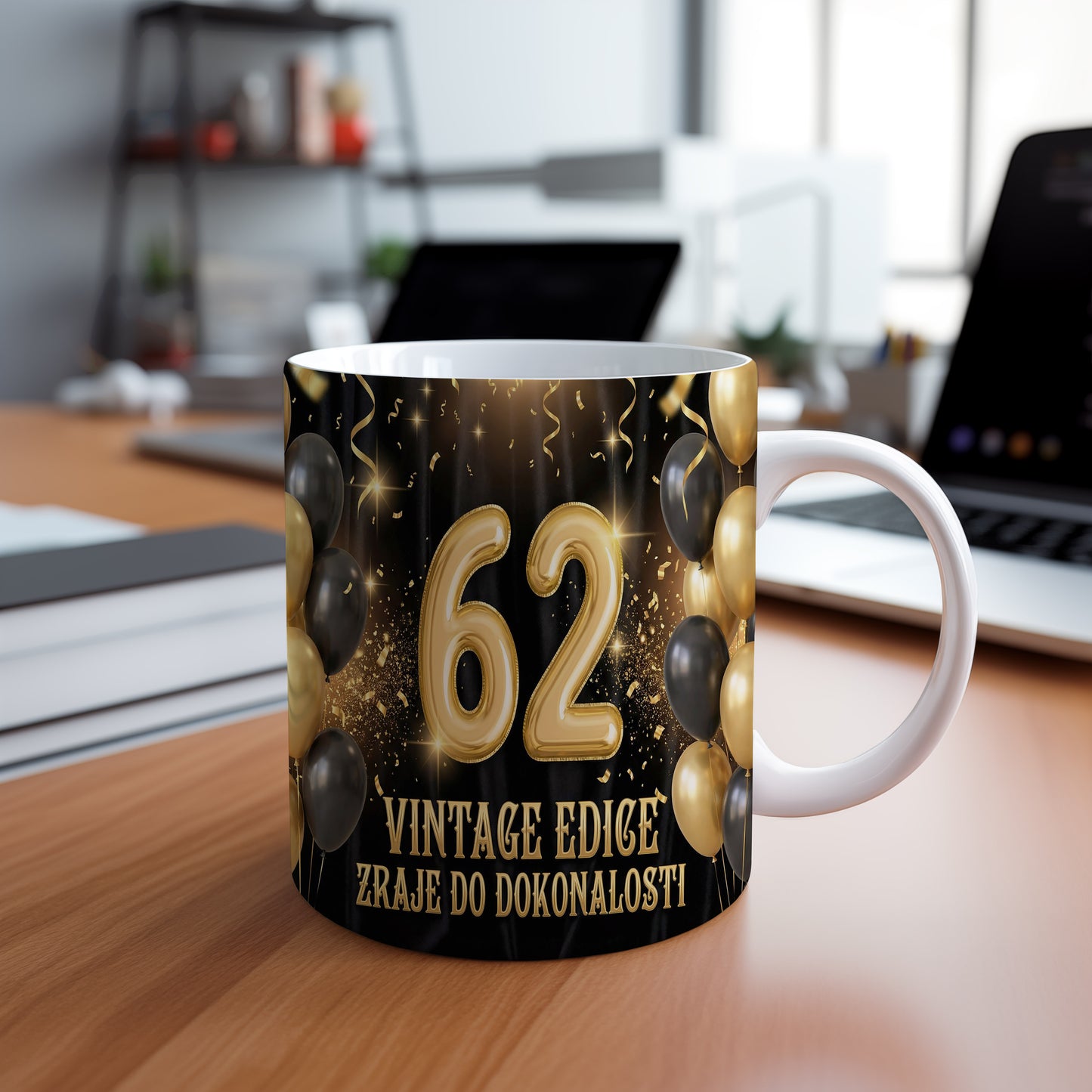 Narozeninový hrnek 62 let – VINTAGE EDICE ZRAJE DO DOKONALOSTI