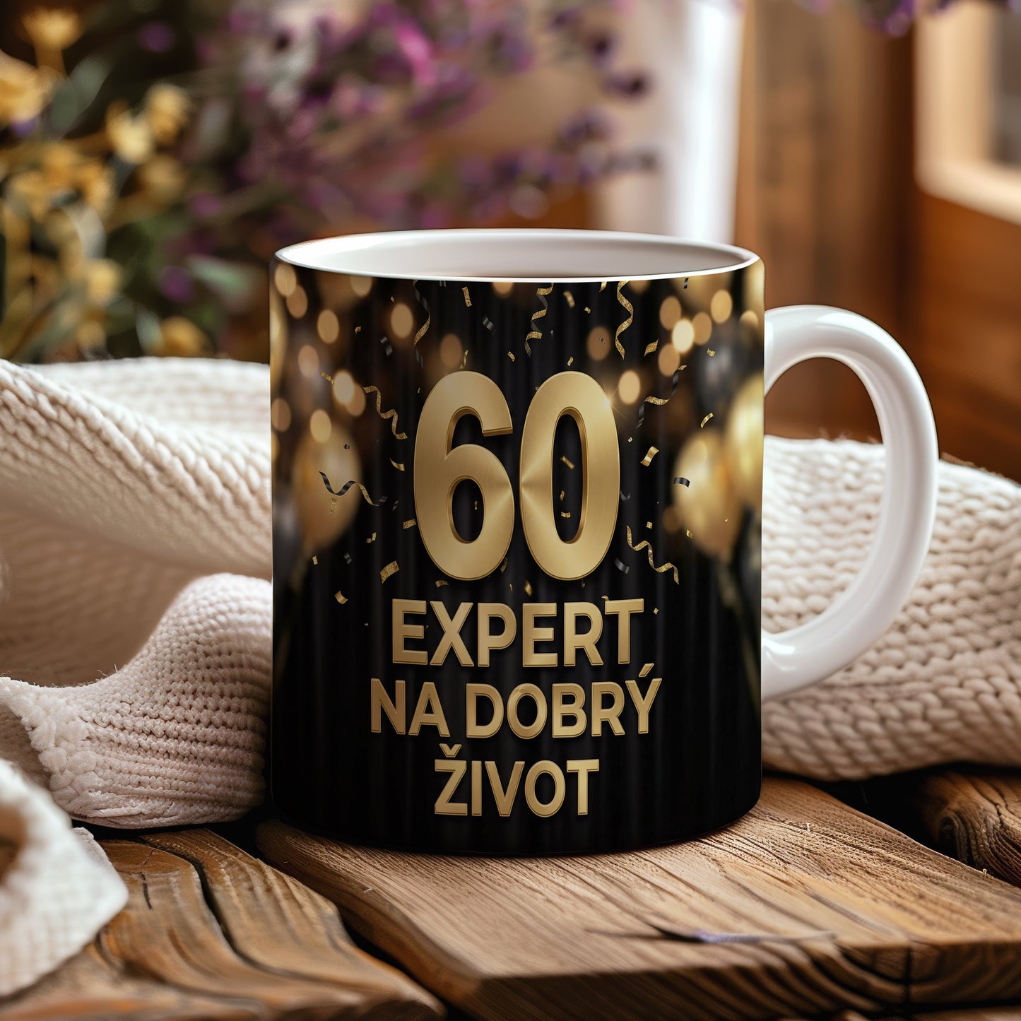 Narozeninový hrnek 60 let – EXPERT NA DOBRÝ ŽIVOT