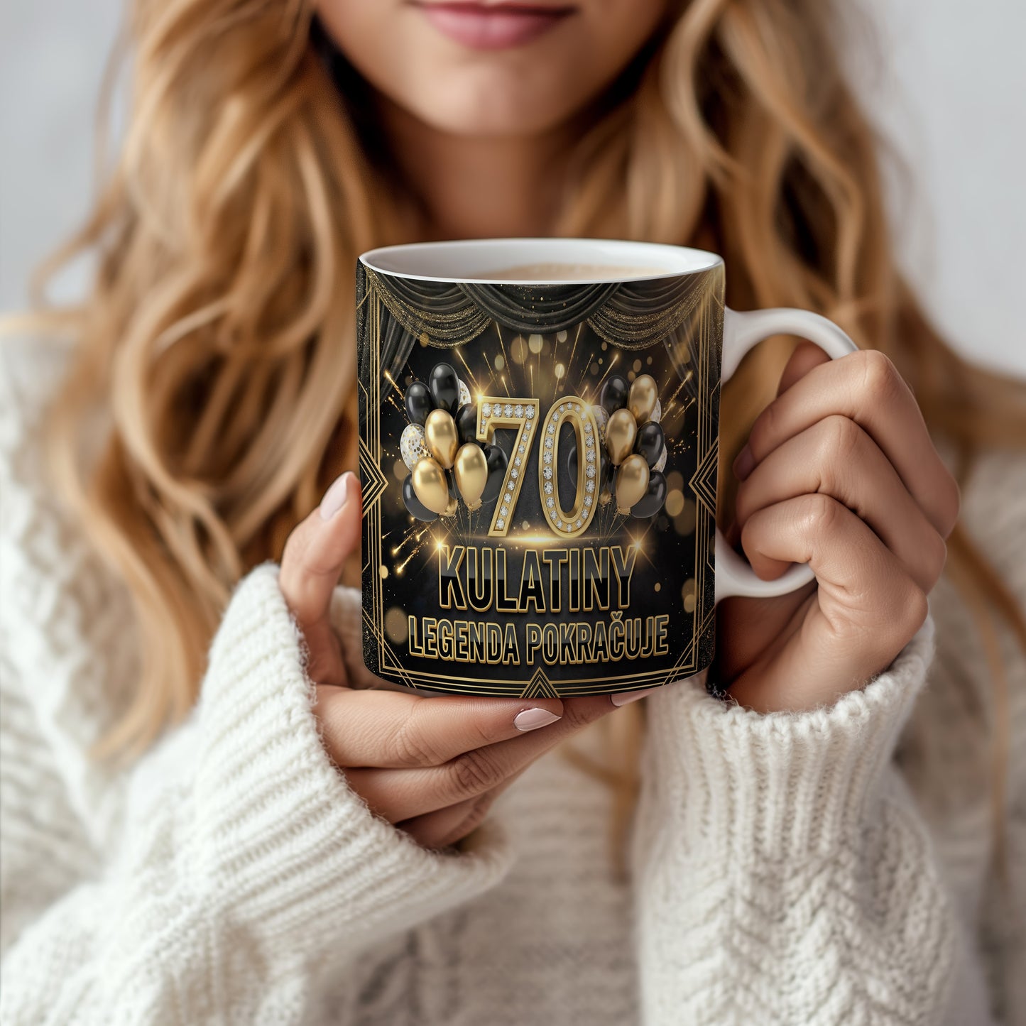 Narozeninový hrnek 70 let – KULATINY LEGENDA POKRAČUJE