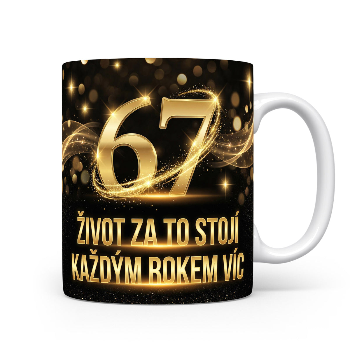 Narozeninový hrnek s číslem 67