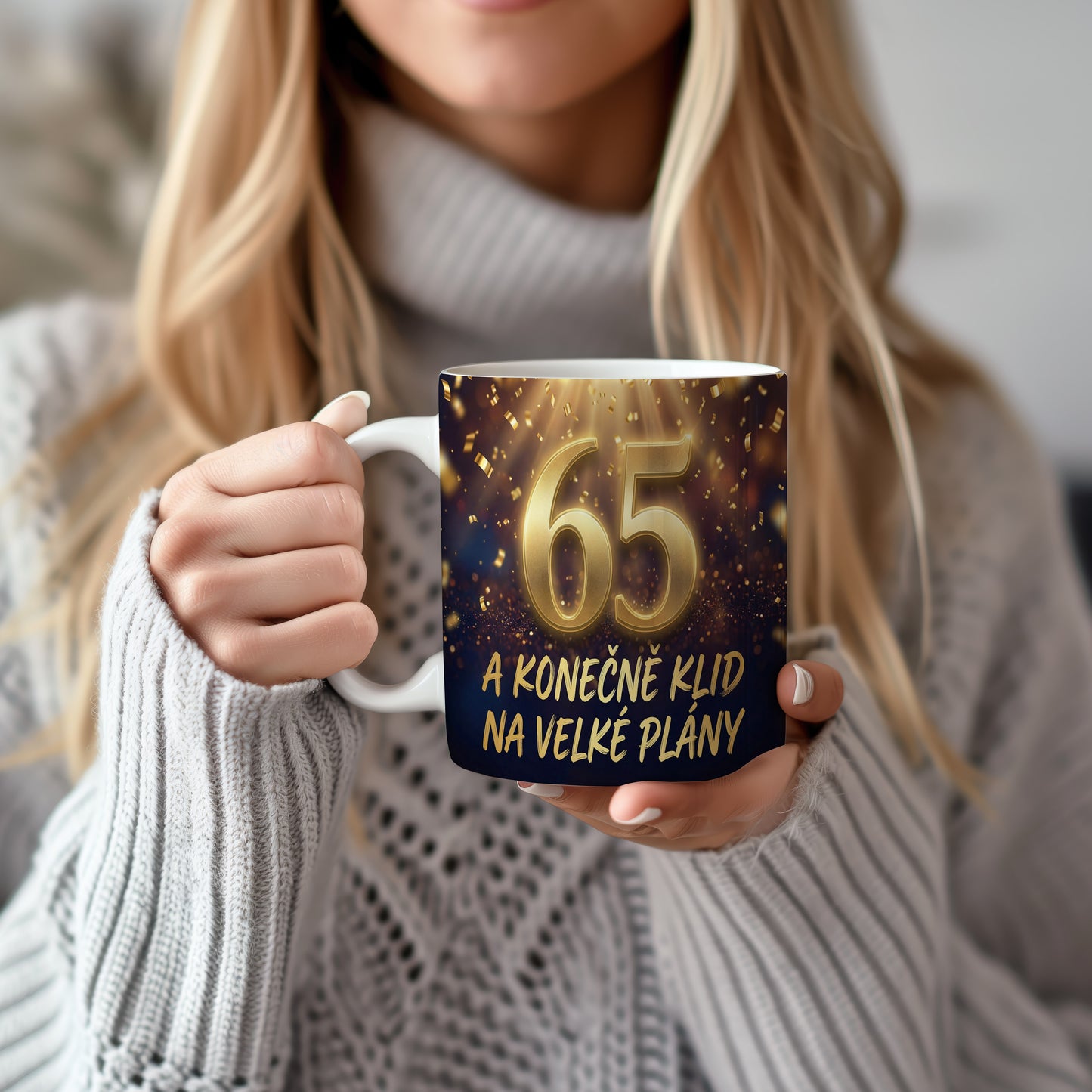 Narozeninový hrnek 65 let – A KONEČNĚ KLID NA VELKÉ PLÁNY