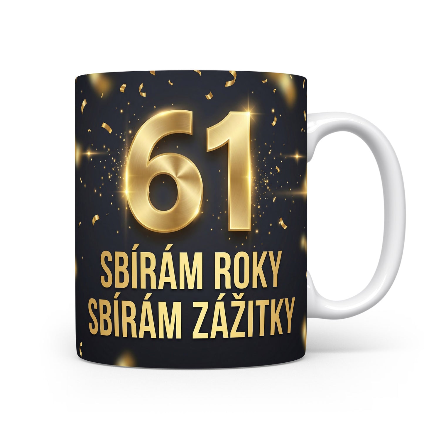 Narozeninový hrnek s číslem 61