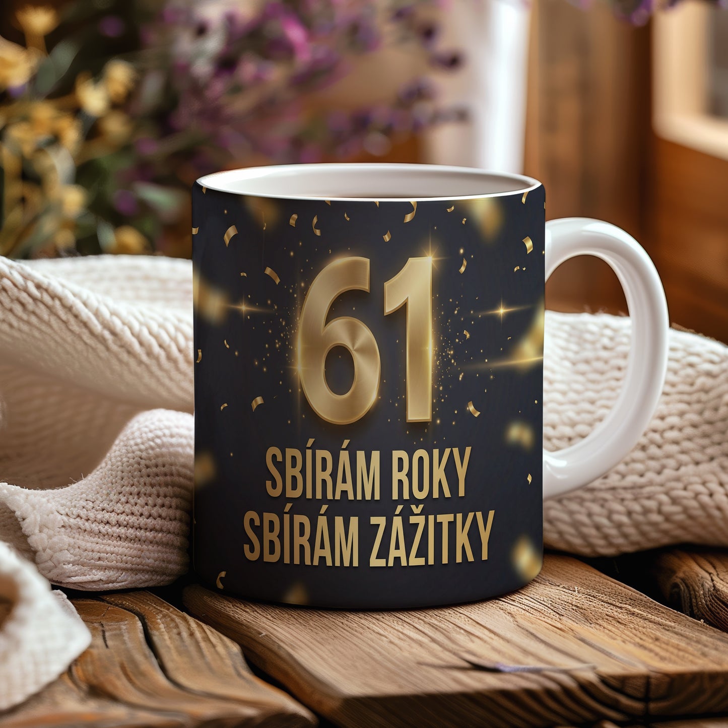 Narozeninový hrnek 61 let – SBÍRÁM ROKY SBÍRÁM ZÁŽITKY