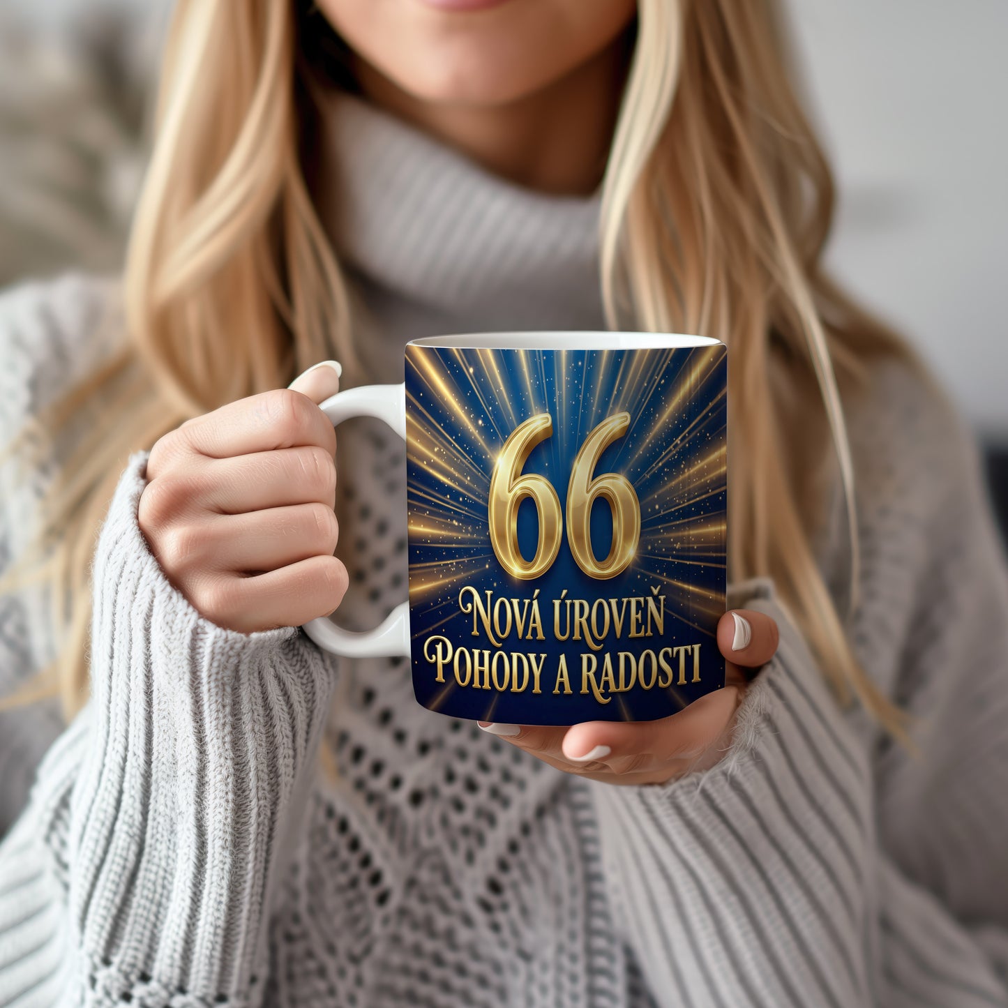 Narozeninový hrnek 66 let – NOVÁ ÚROVEŇ POHODY A RADOSTI