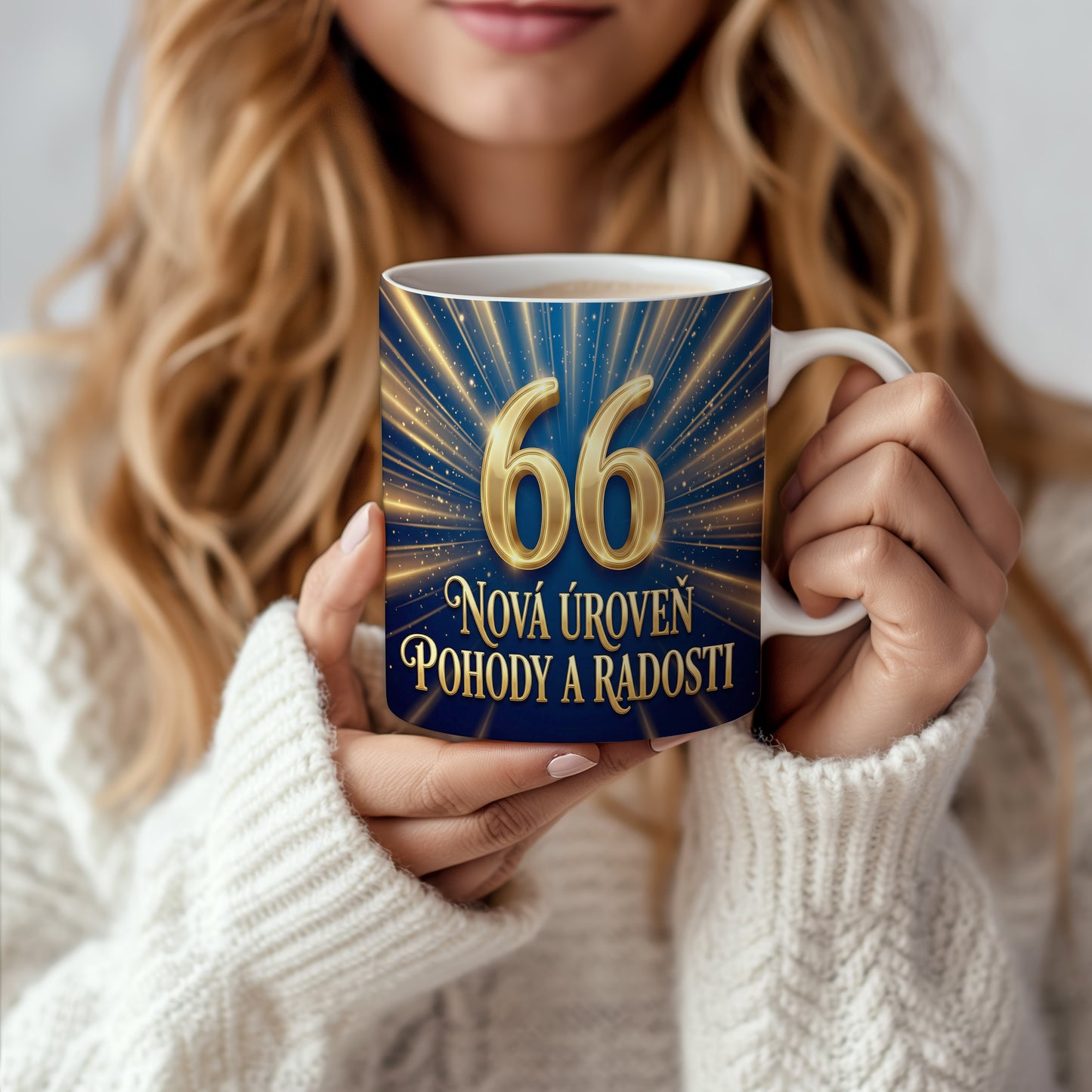 Narozeninový hrnek 66 let – NOVÁ ÚROVEŇ POHODY A RADOSTI